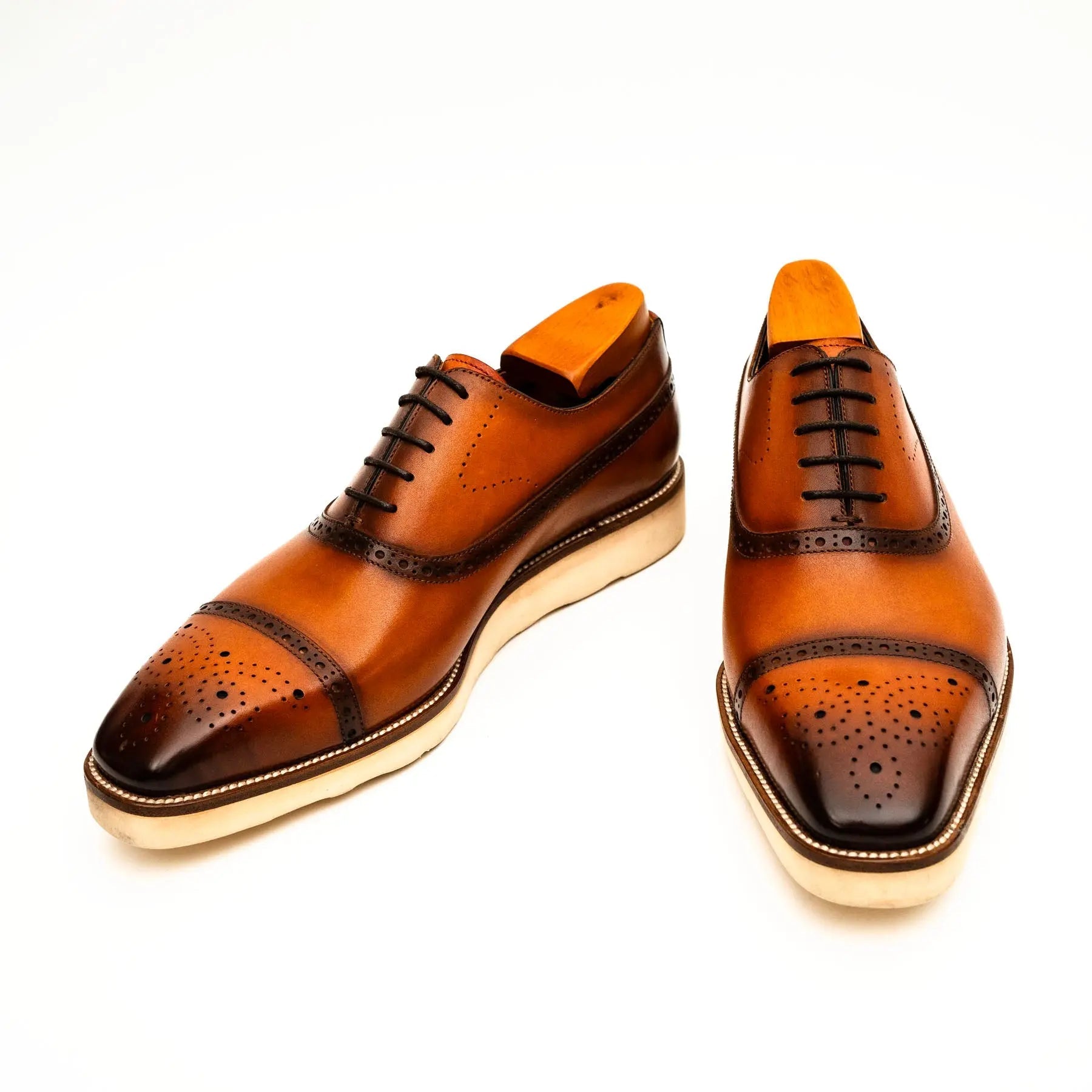 Black Crocodile-Textured Oxford