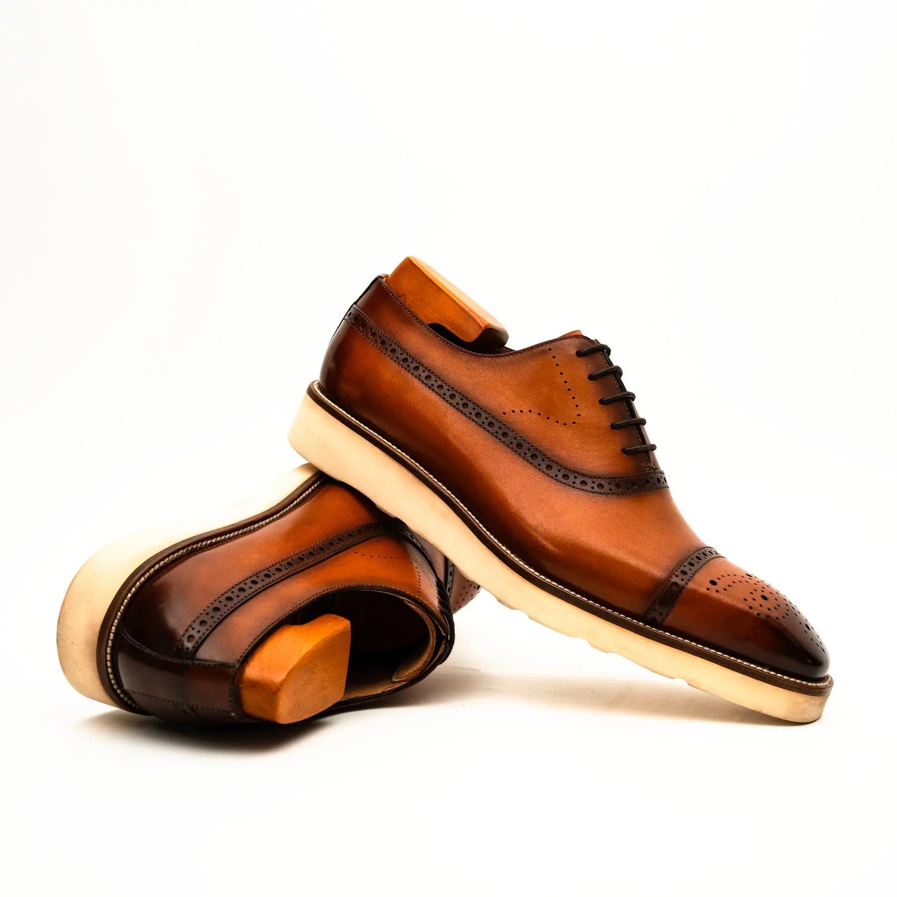 Black Crocodile-Textured Oxford