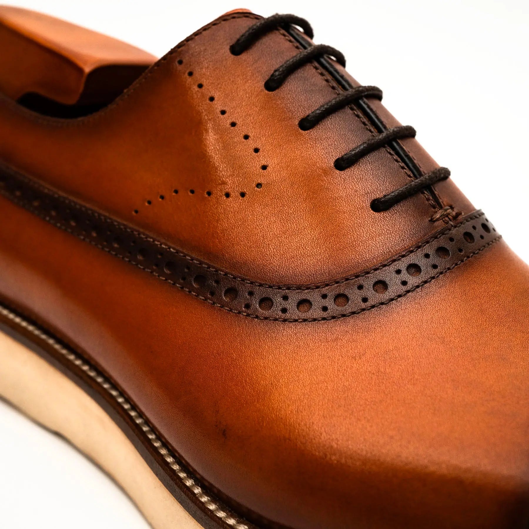Black Crocodile-Textured Oxford