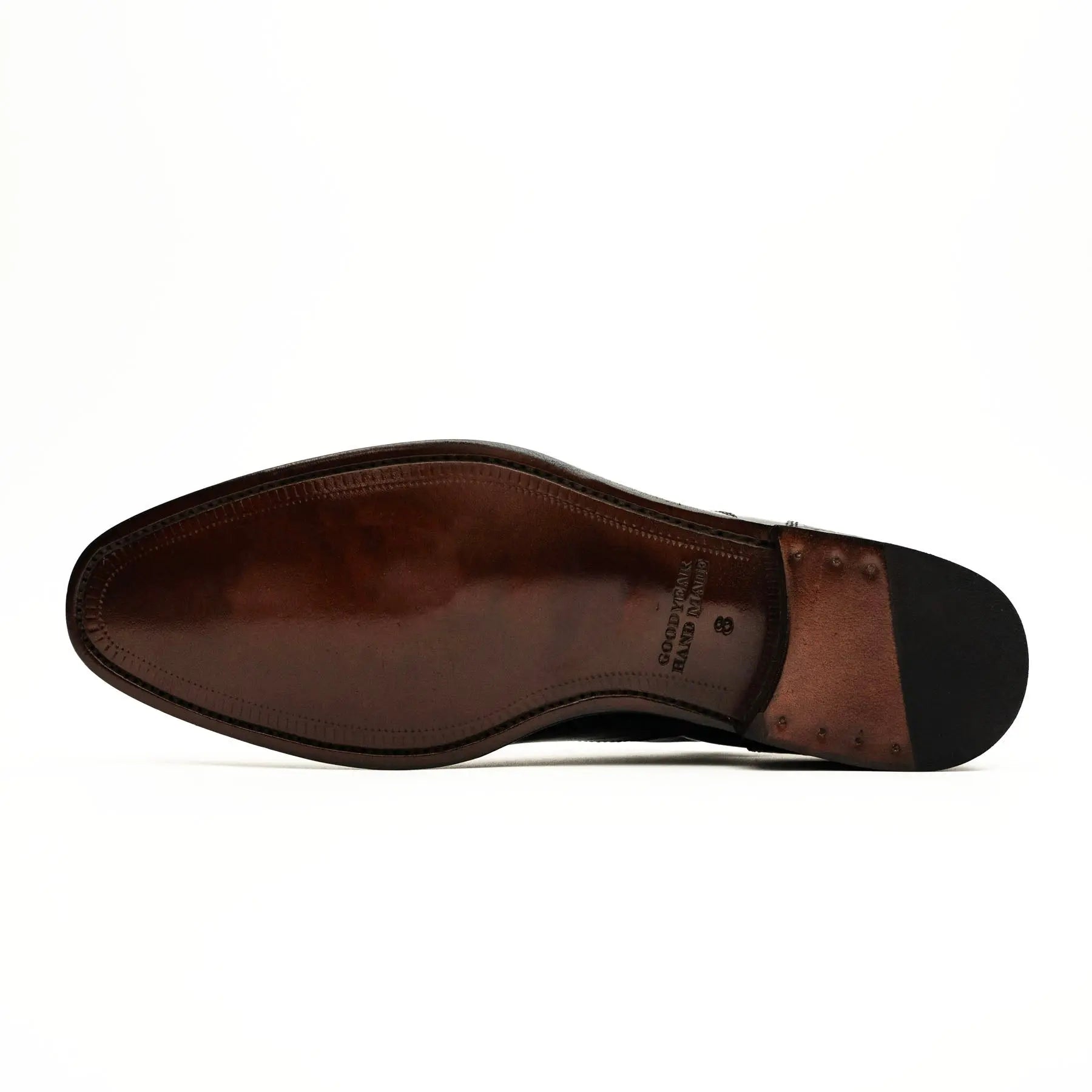 Black Crocodile-Textured Oxford