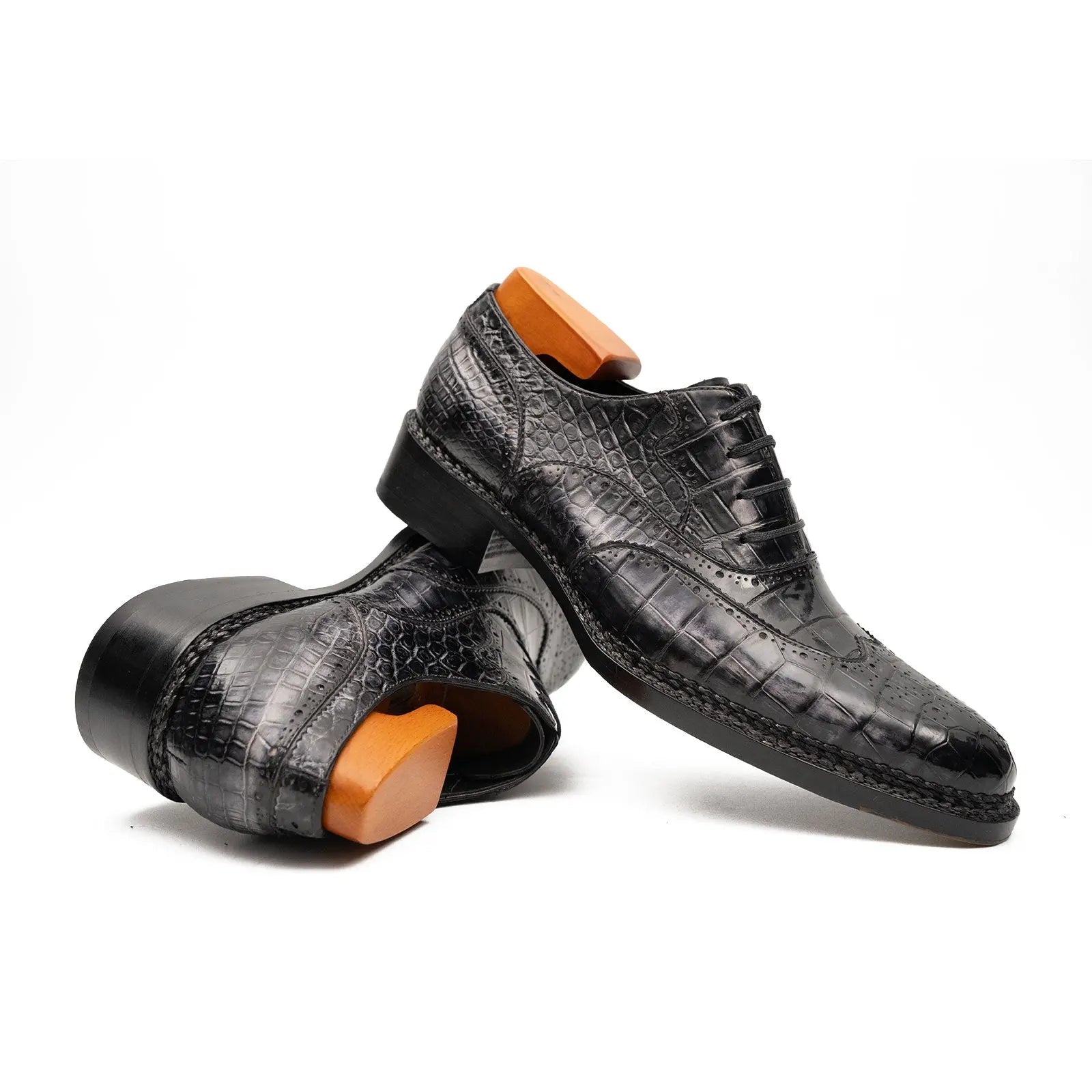 Charcoal Crocodile Norwegian Oxford