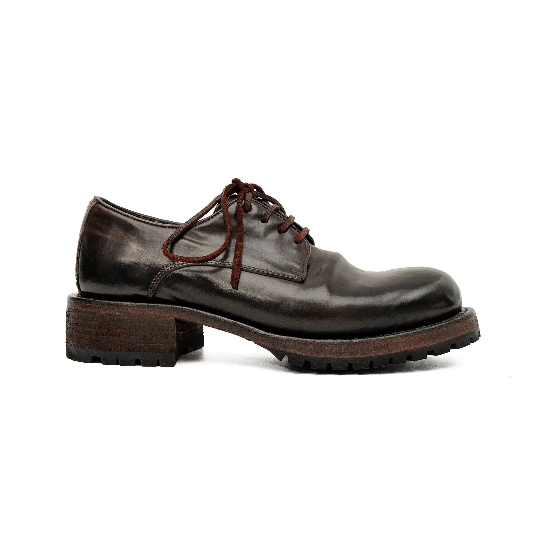 Dark Espresso Horsehide Lug Sole Derby