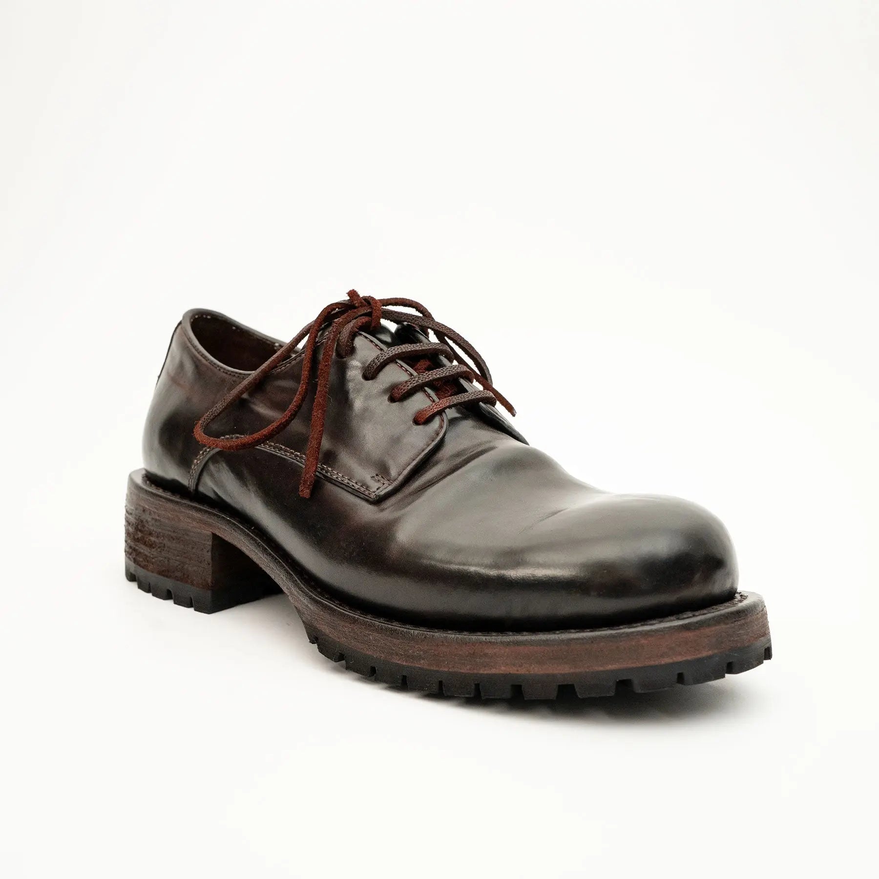Dark Espresso Horsehide Lug Sole Derby