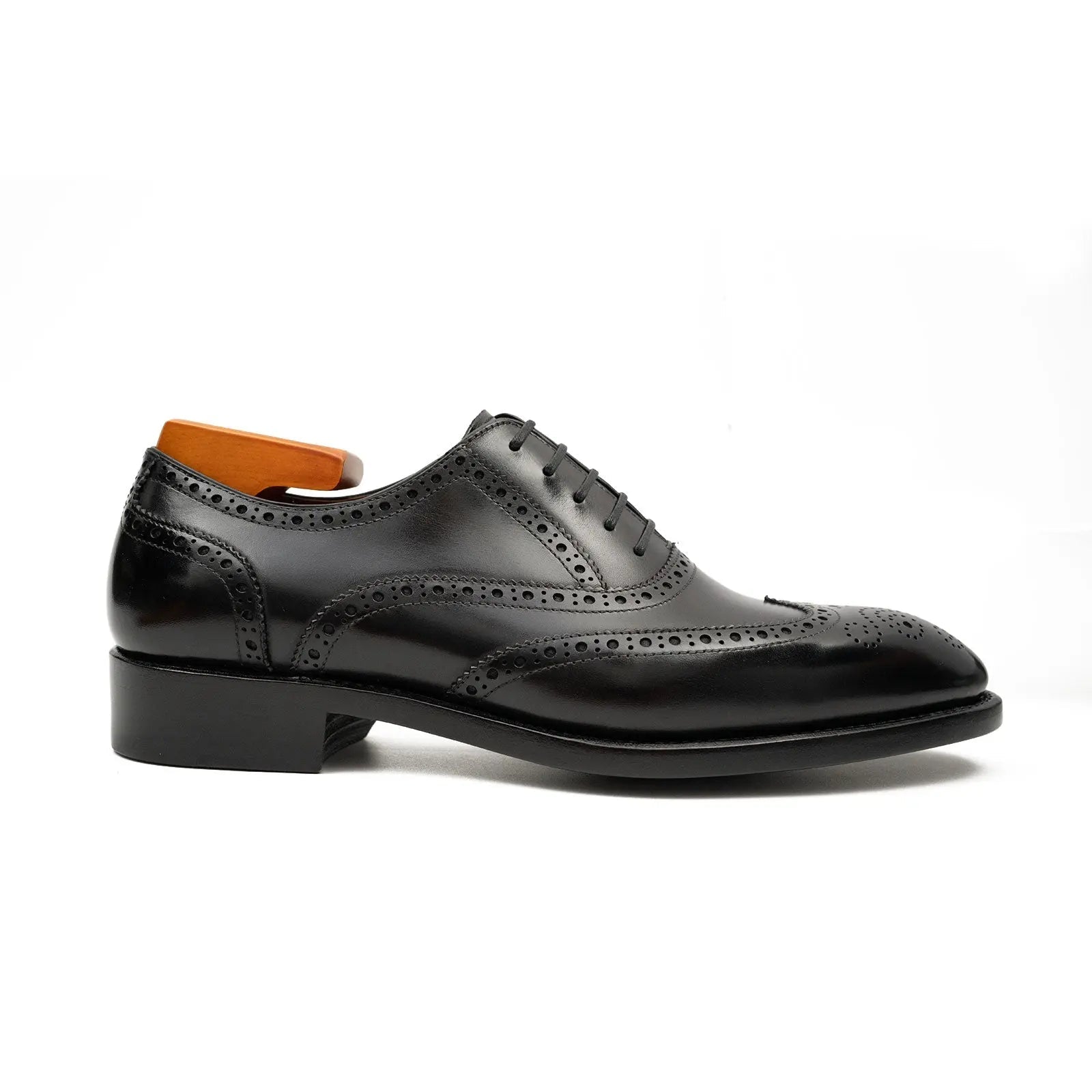Black Wingtip Oxford Brogues