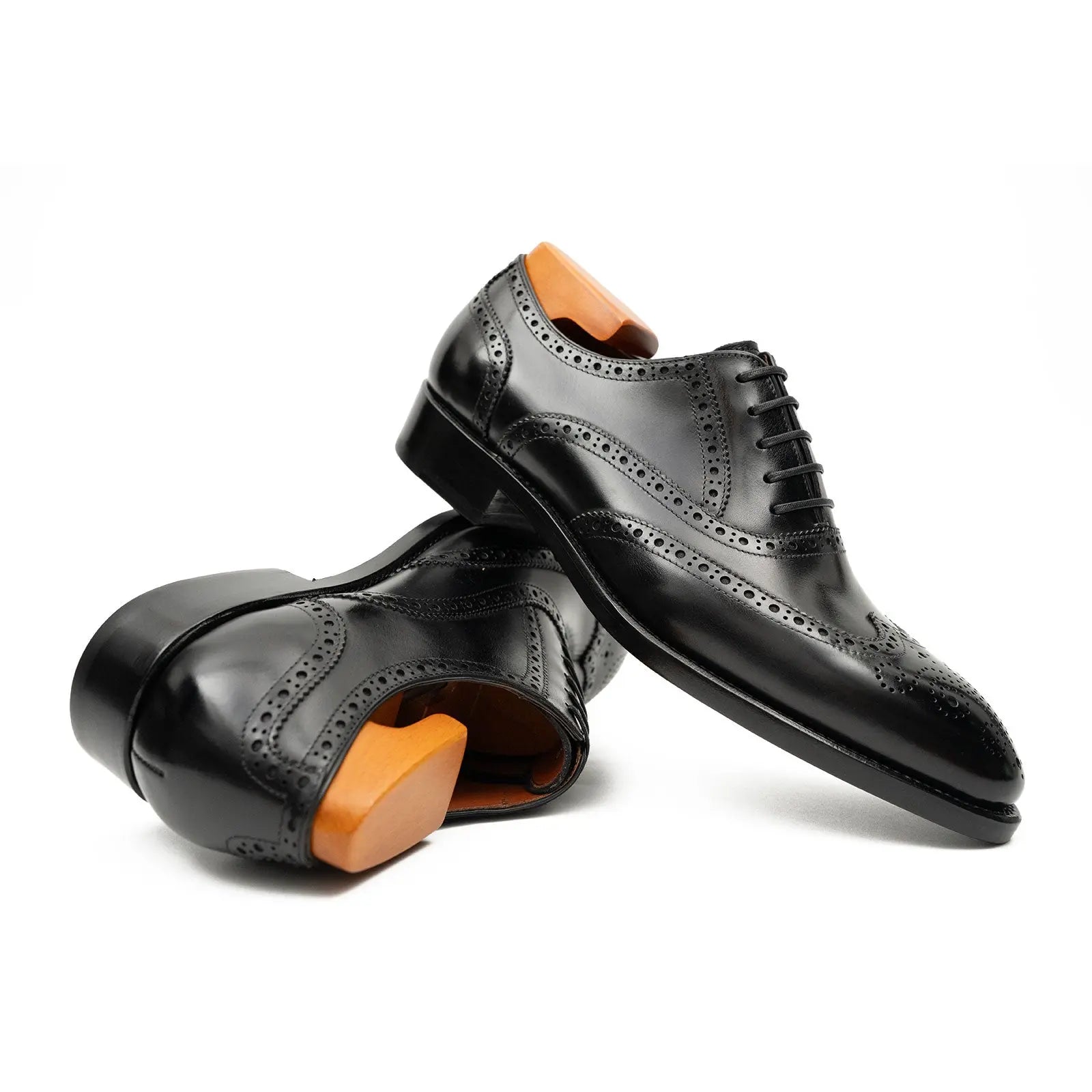 Black Wingtip Oxford Brogues