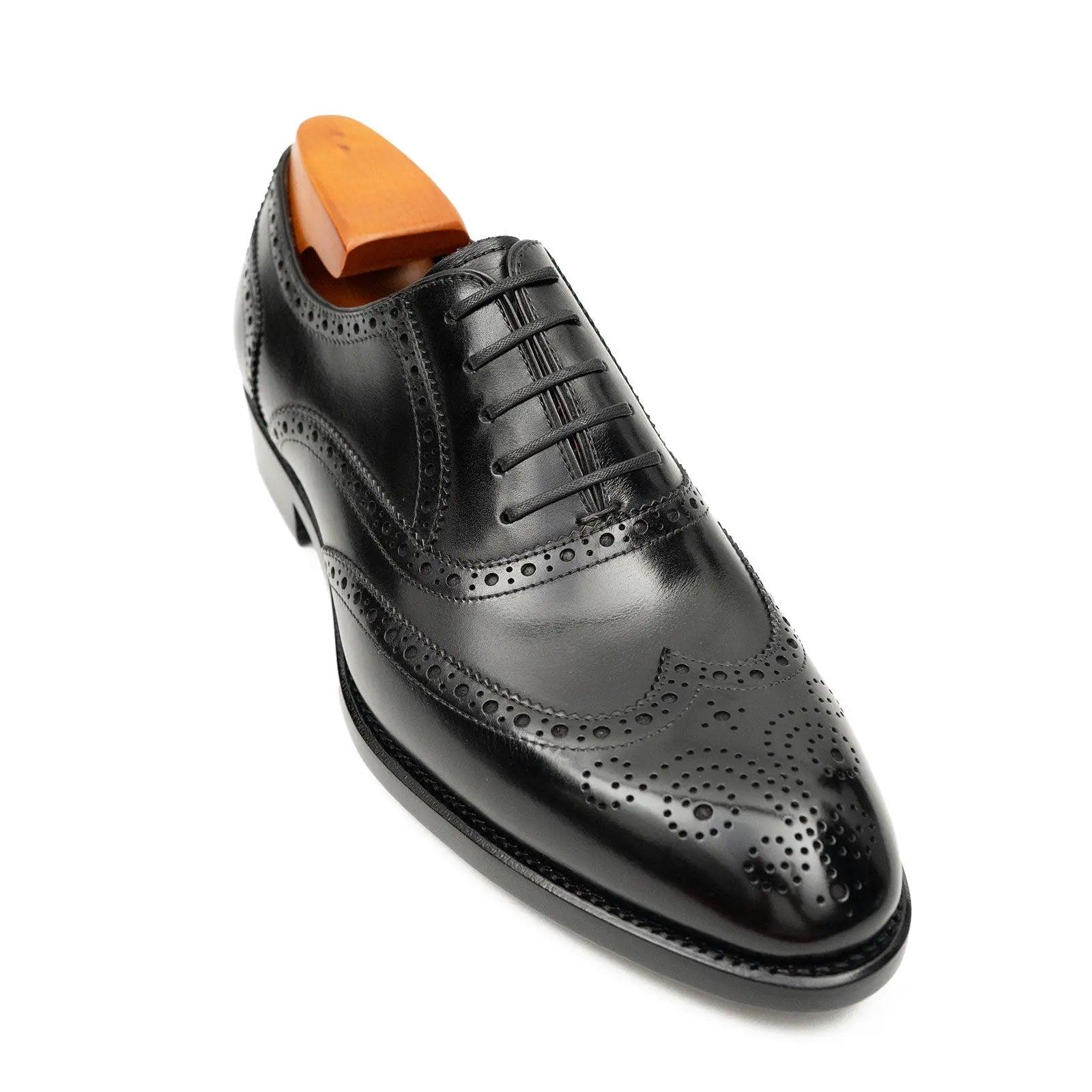 Black Wingtip Oxford Brogues
