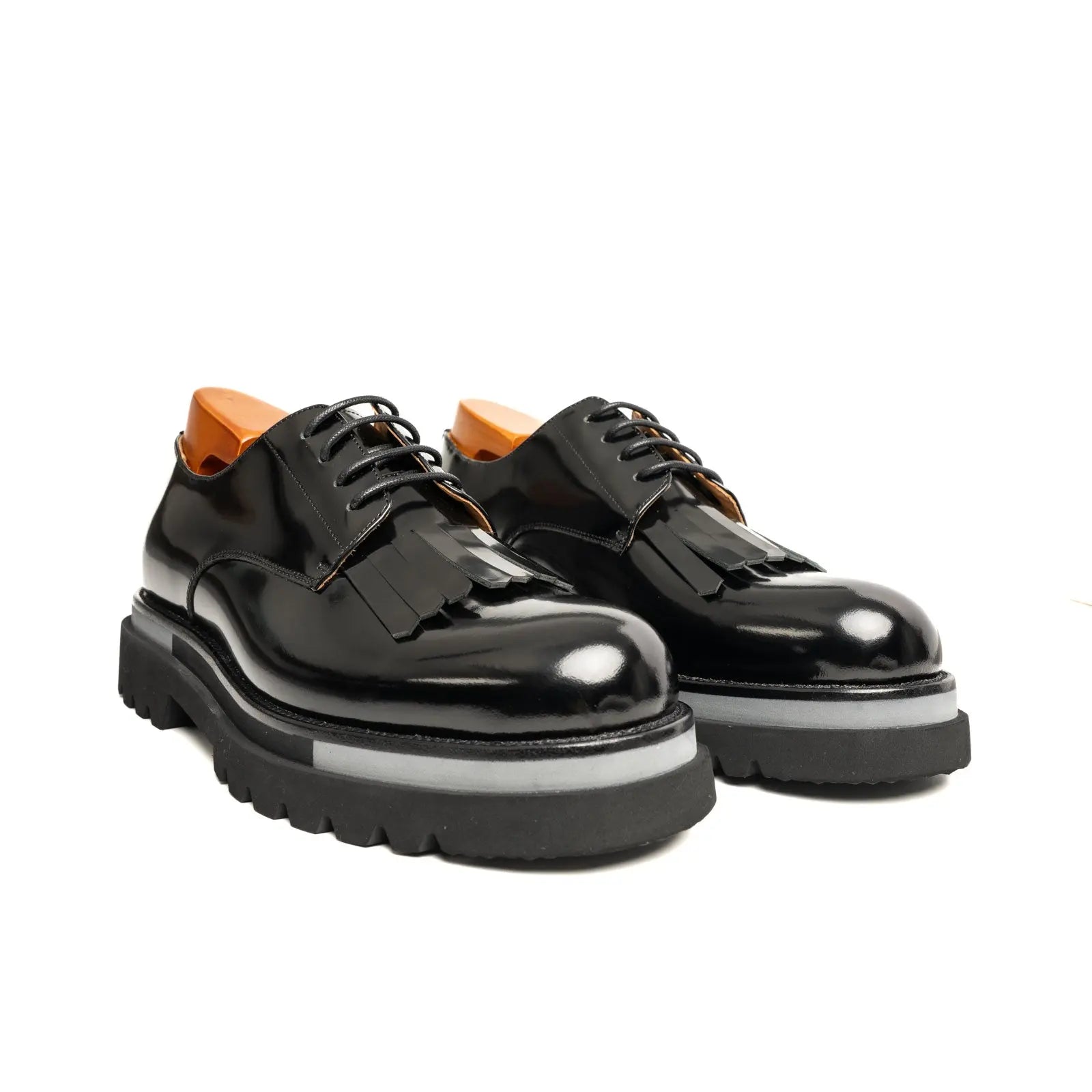 Black Fringe Platform Derby