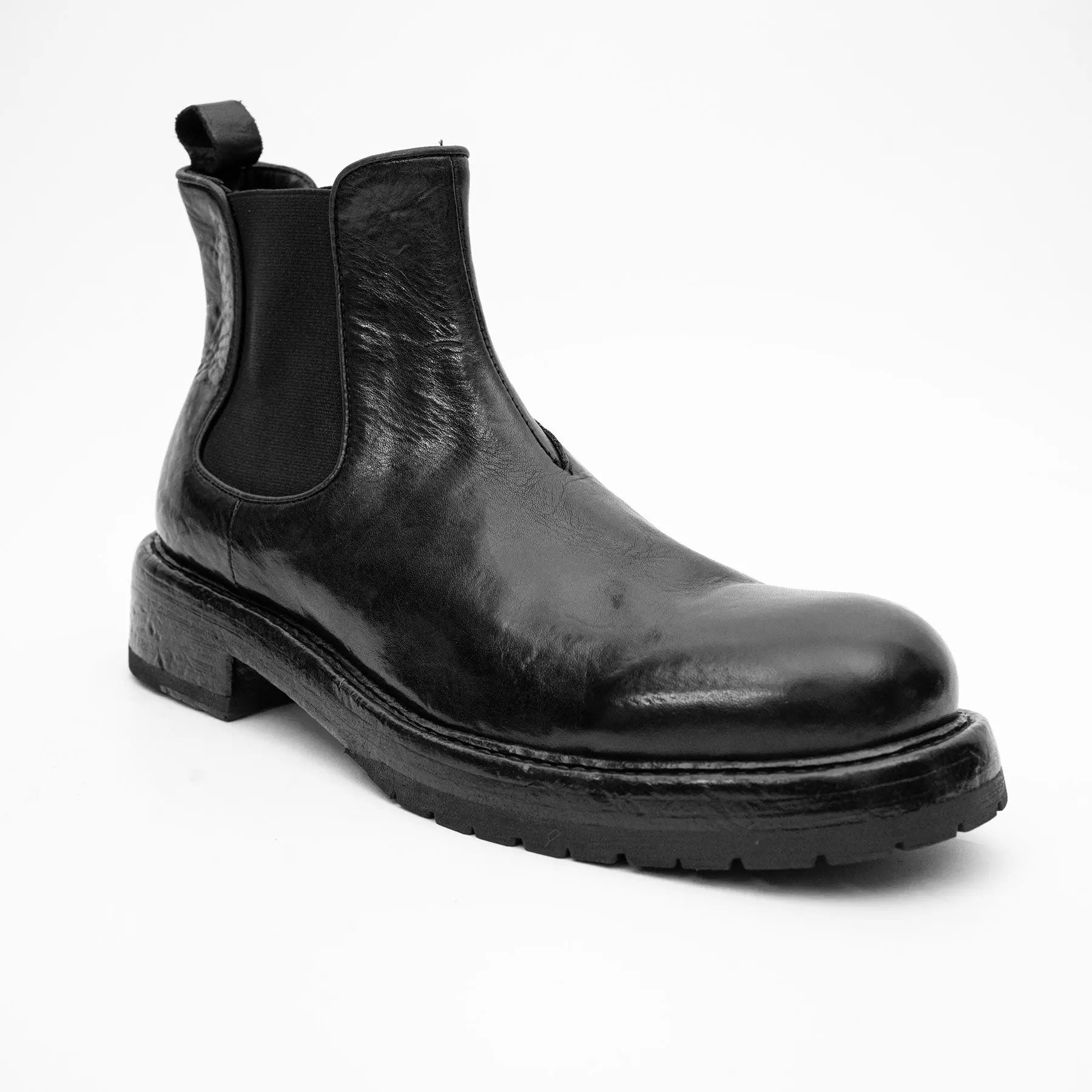 Black Washed Chelsea Boot