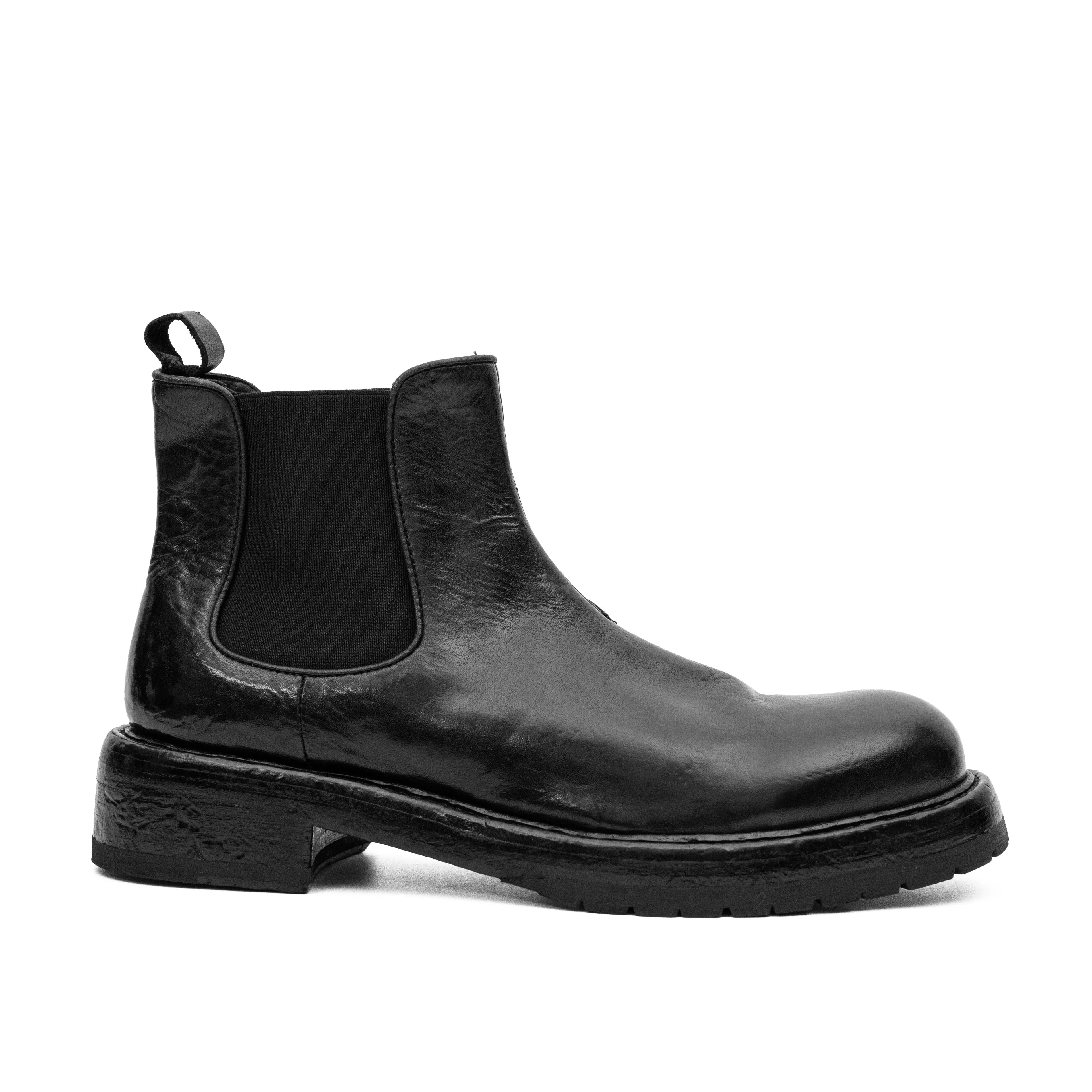 Black Washed Chelsea Boot