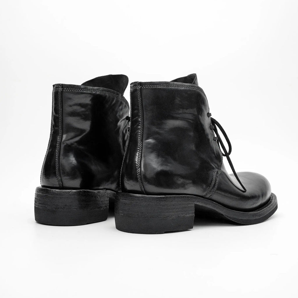 Black Washed Horse Leather Chelsea Boot