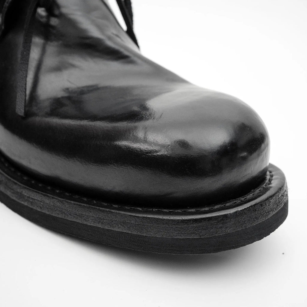 Black Washed Horse Leather Chelsea Boot