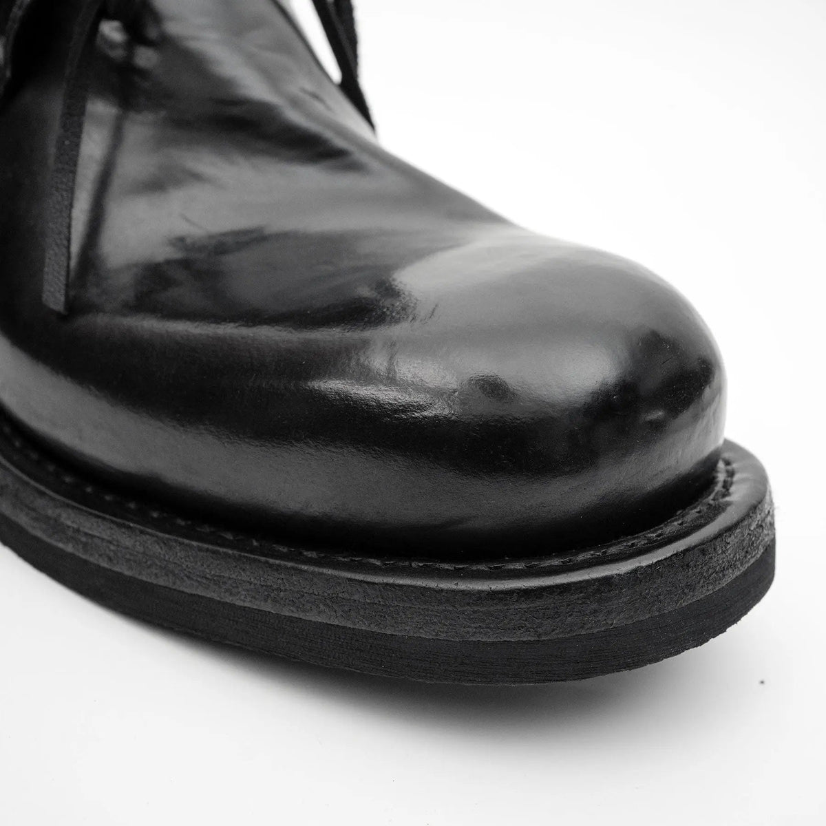Black Washed Horse Leather Chelsea Boot