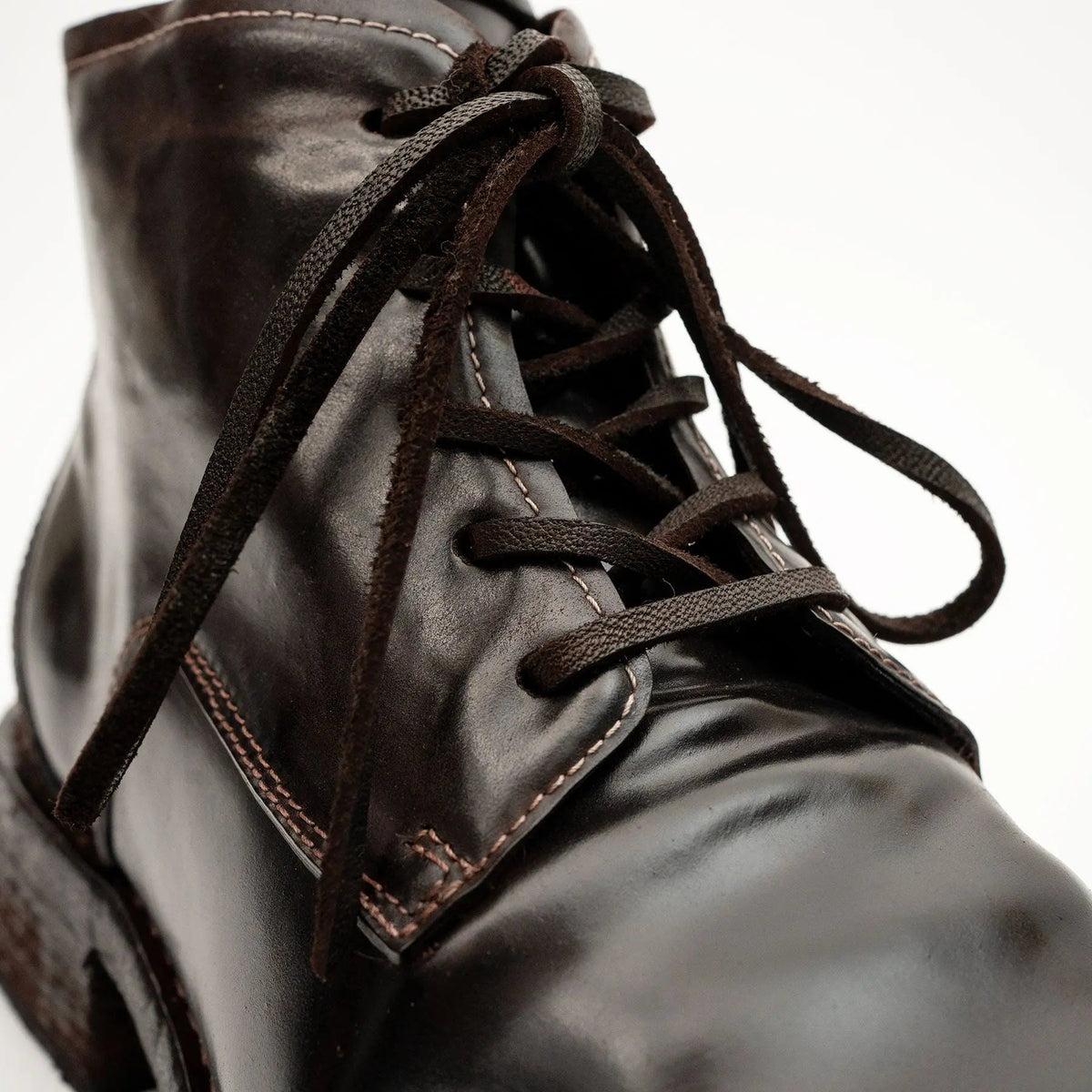 Coffee Washed Horse Leather Chukka Shoe