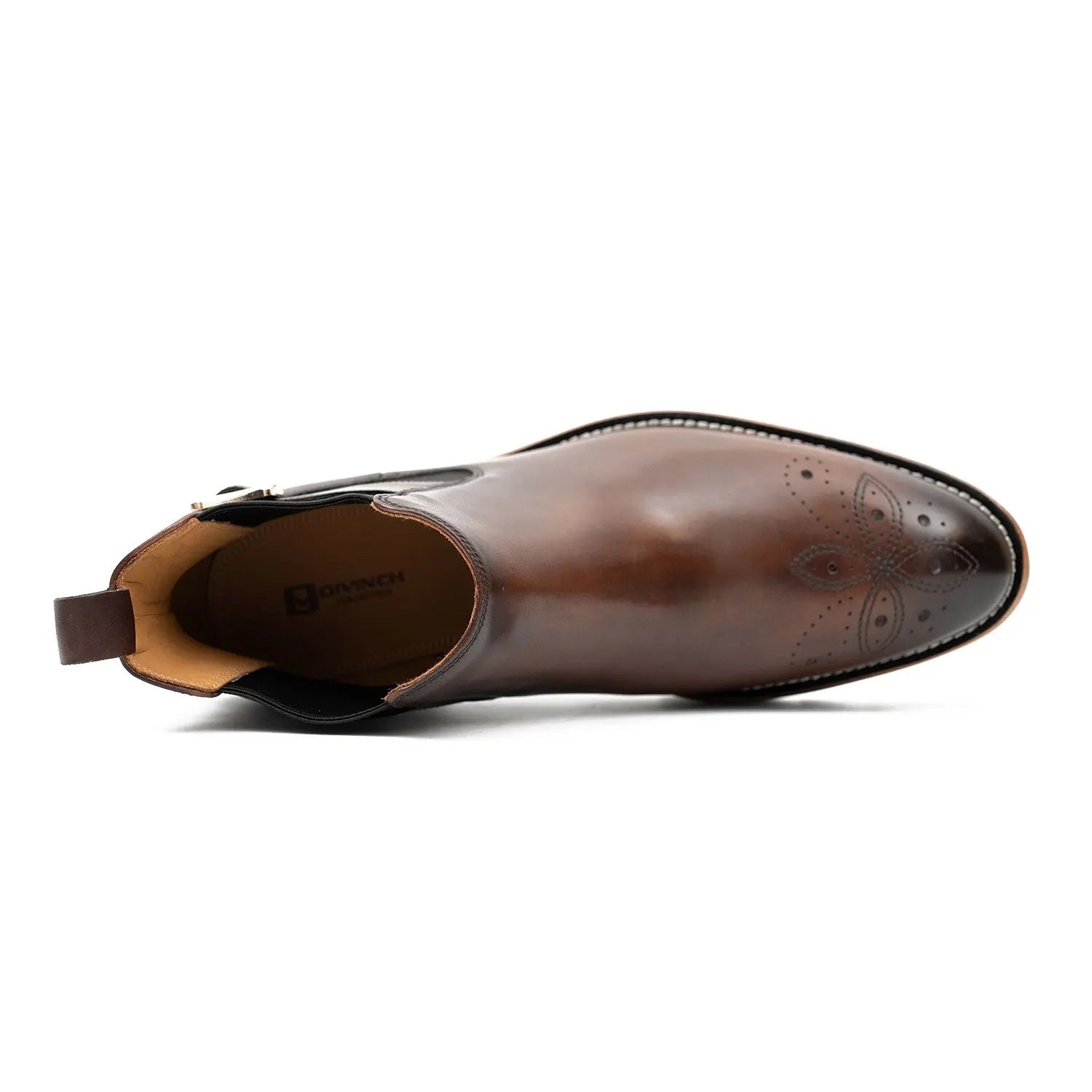 Brown Buckled Chelsea Boot