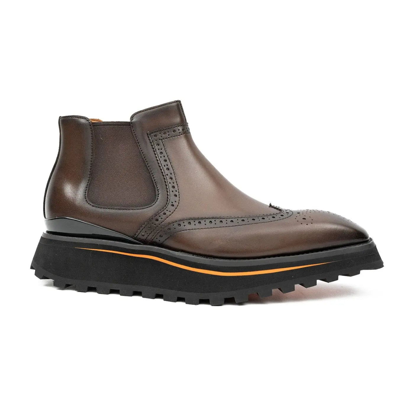 Espresso Wingtip Chelsea Boot