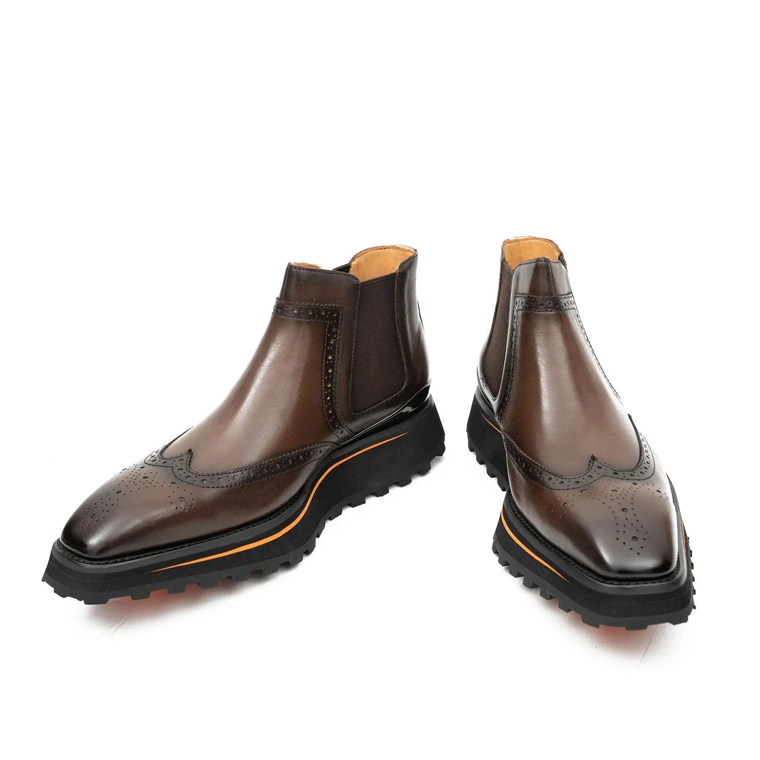 Espresso Wingtip Chelsea Boot