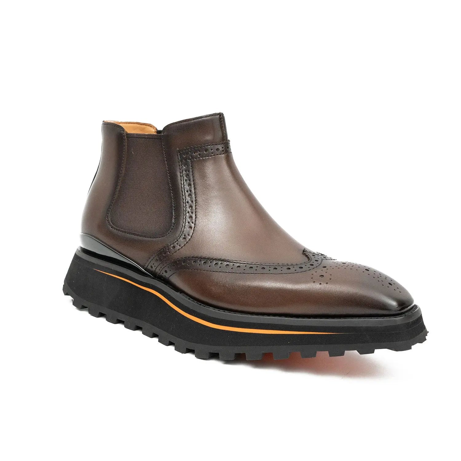 Espresso Wingtip Chelsea Boot