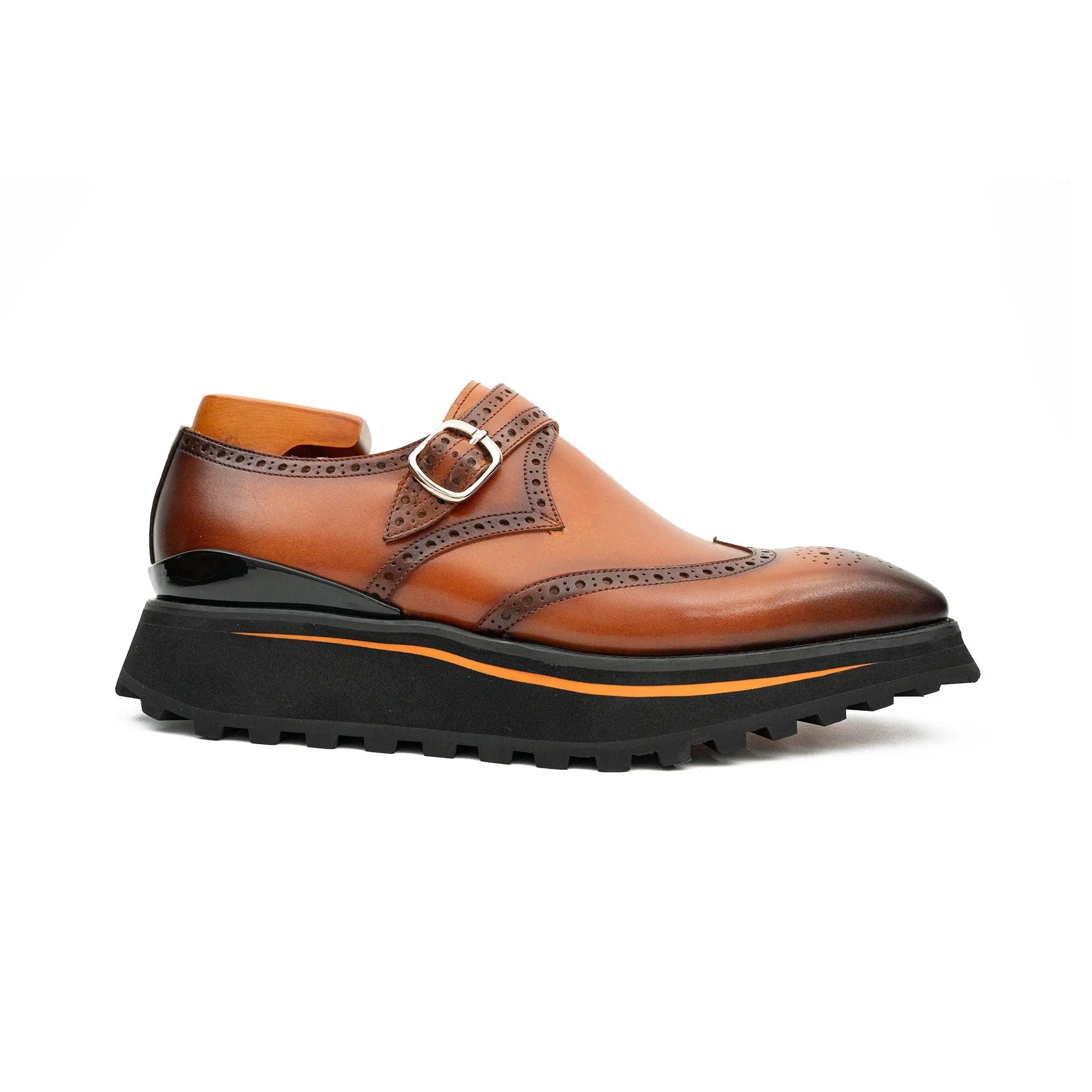 Brown Single Monk Strap