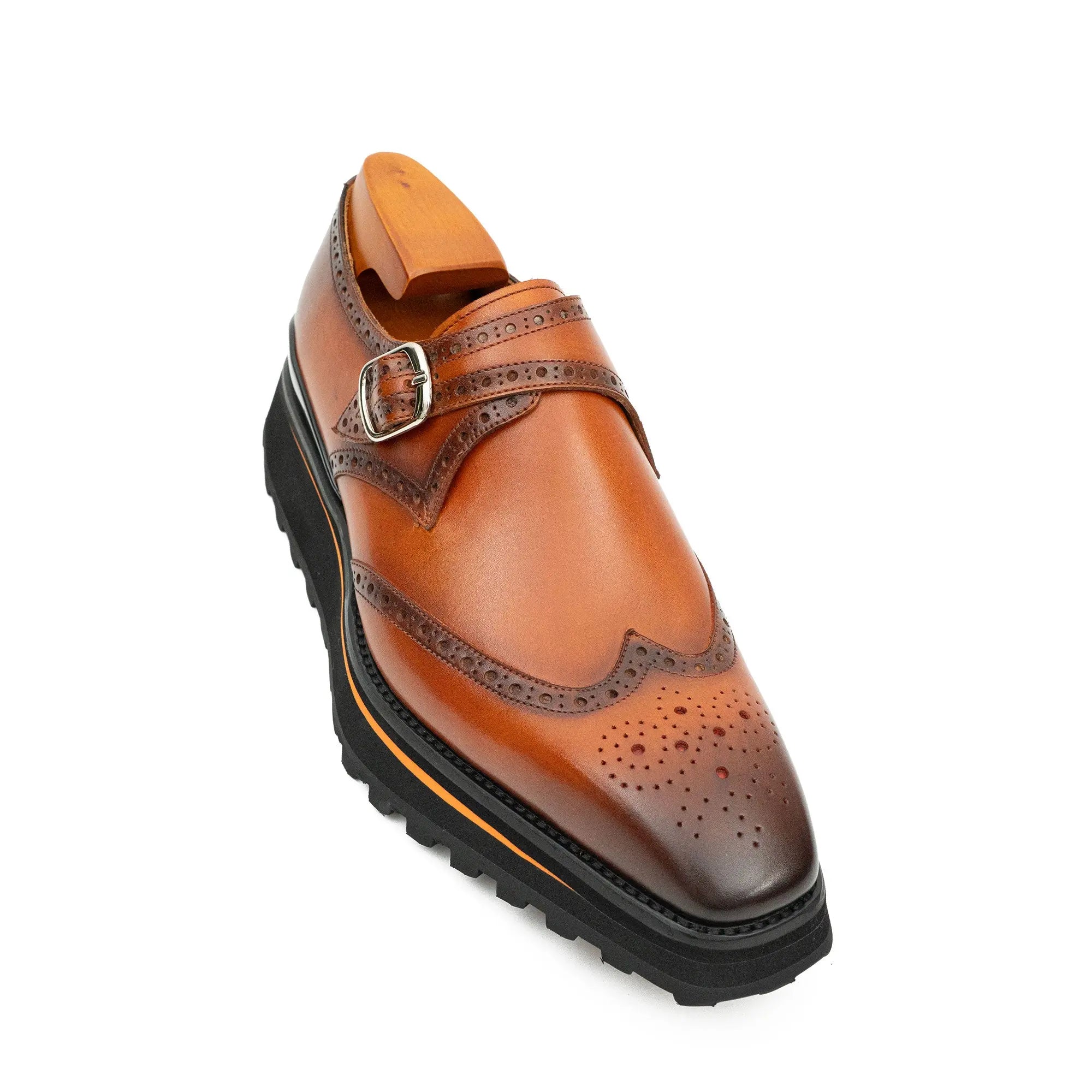 Brown Single Monk Strap