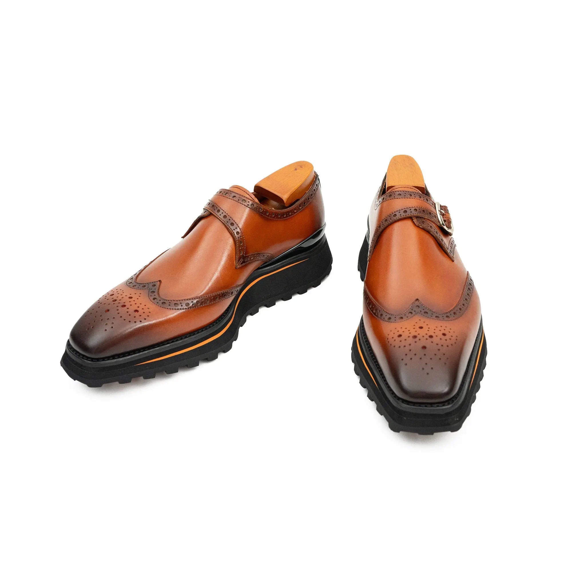 Brown Single Monk Strap