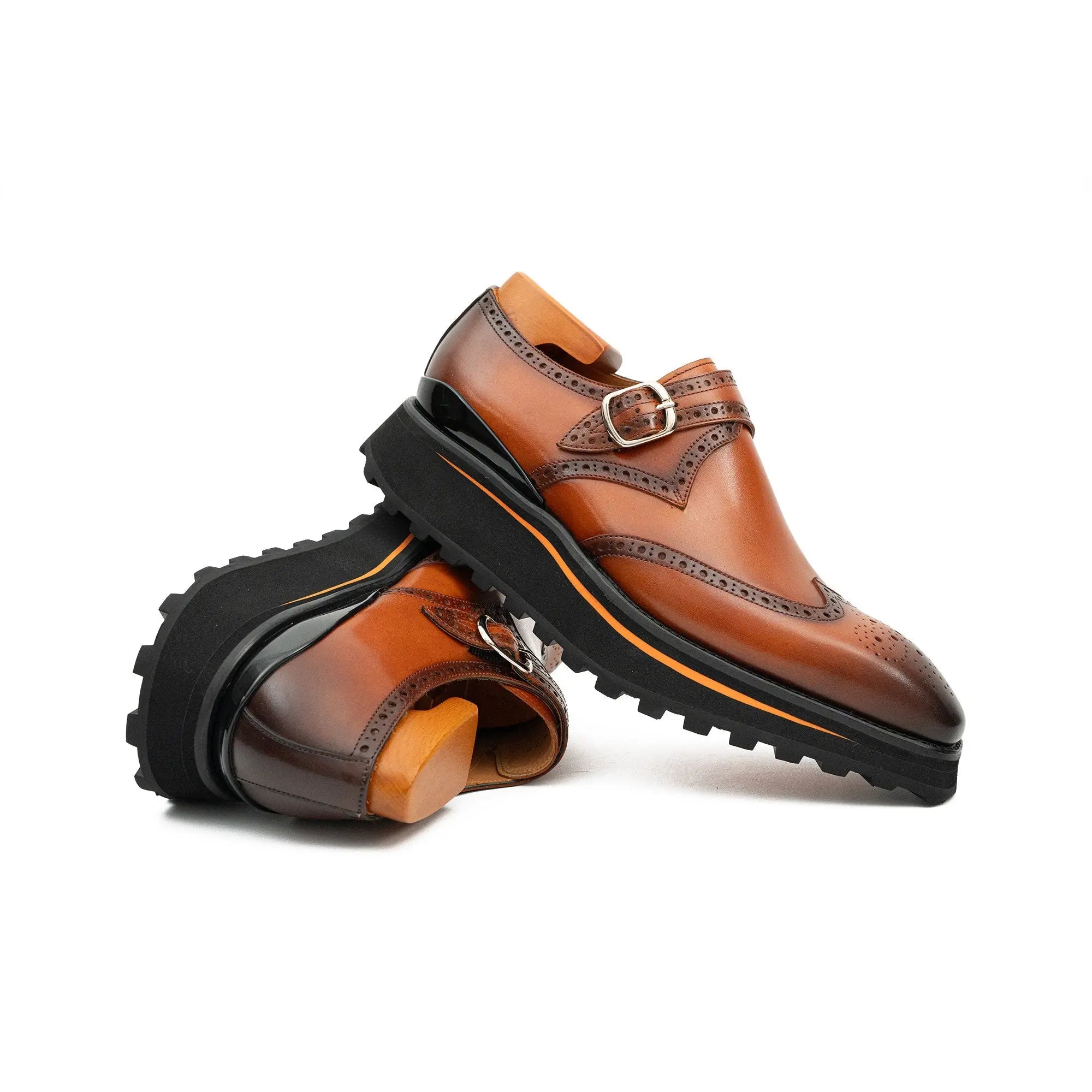 Brown Single Monk Strap