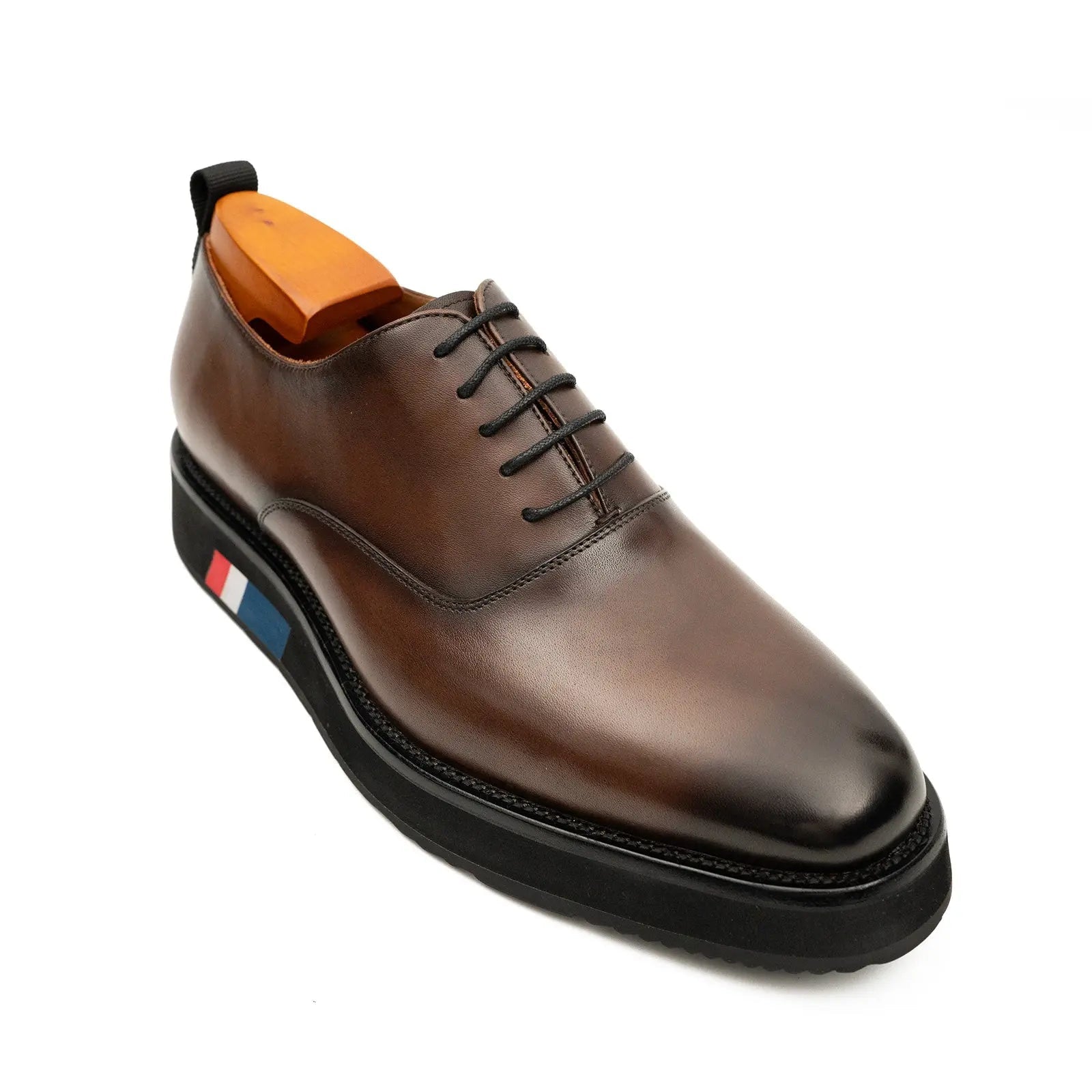 Brown Oxford with Black Sole
