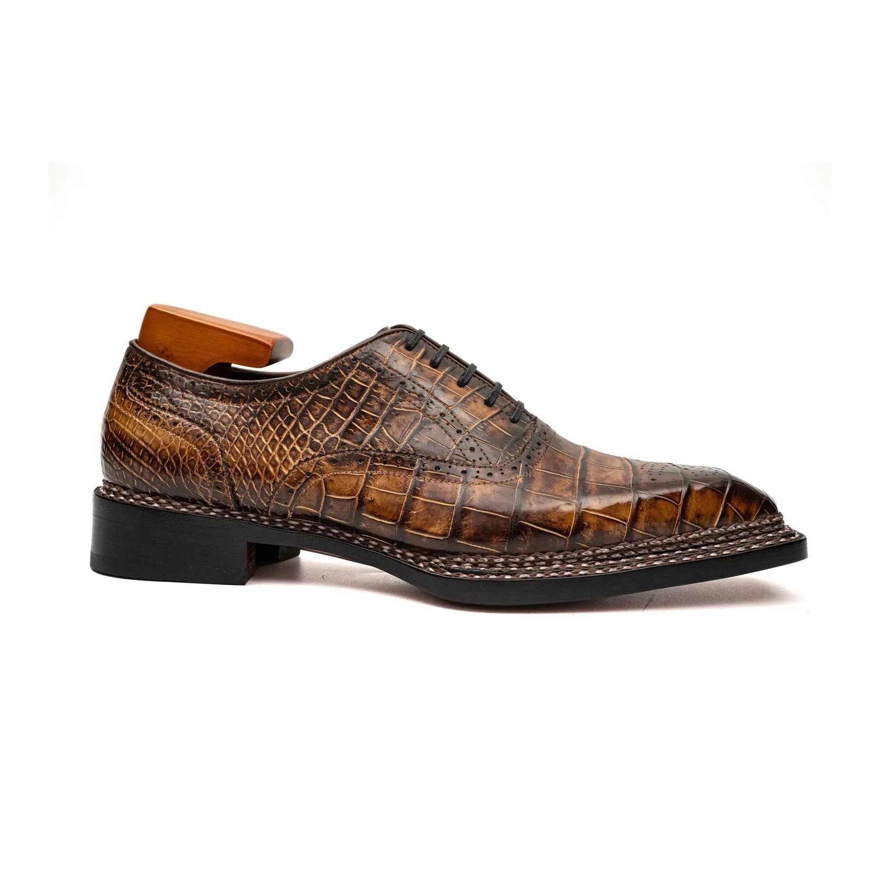 Brown Crocodile Norwegian Oxford