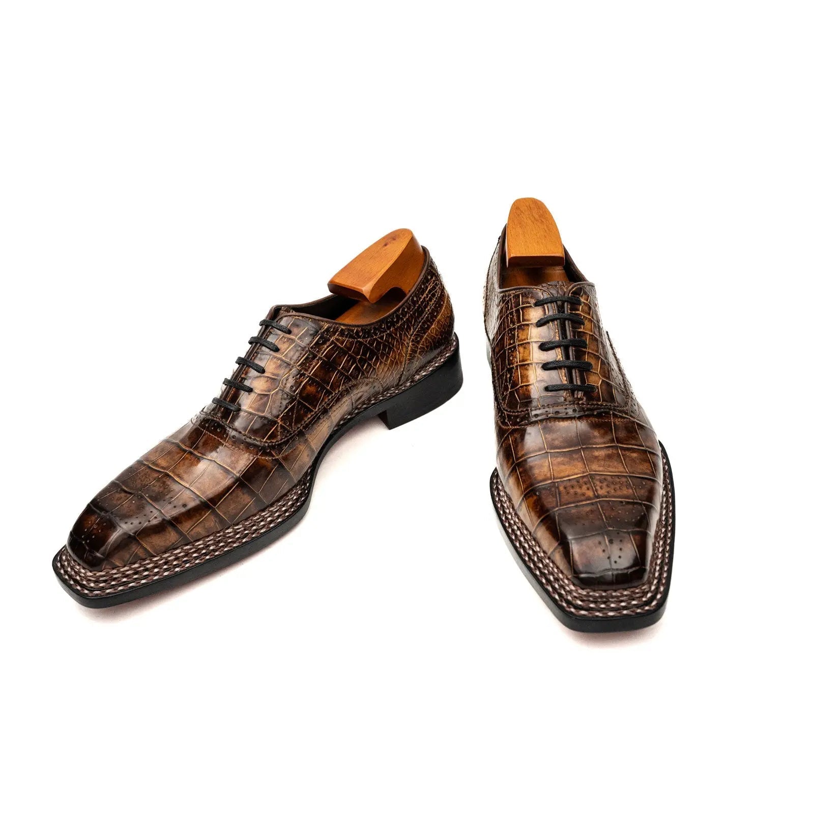 Brown Crocodile Norwegian Oxford
