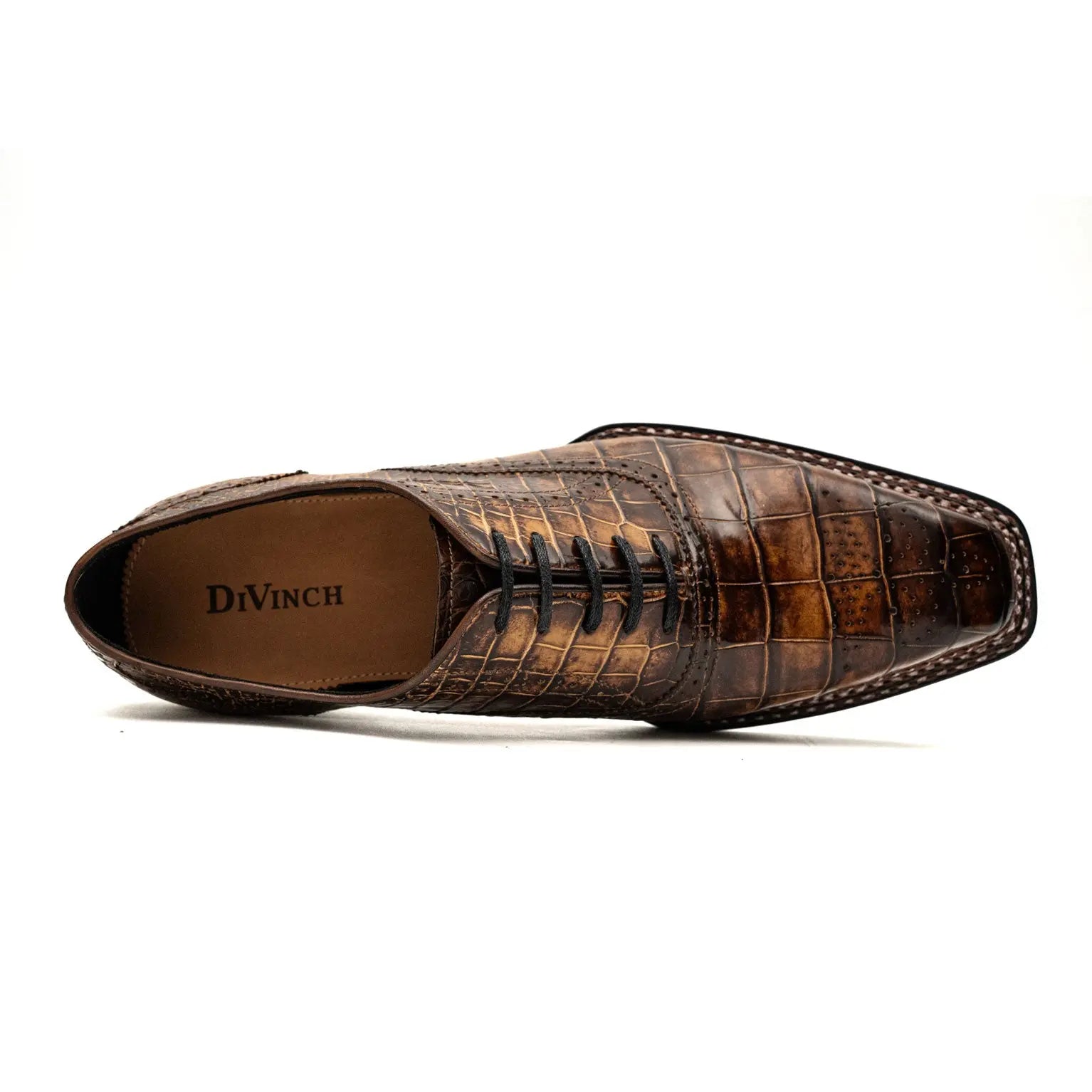 Brown Crocodile Norwegian Oxford