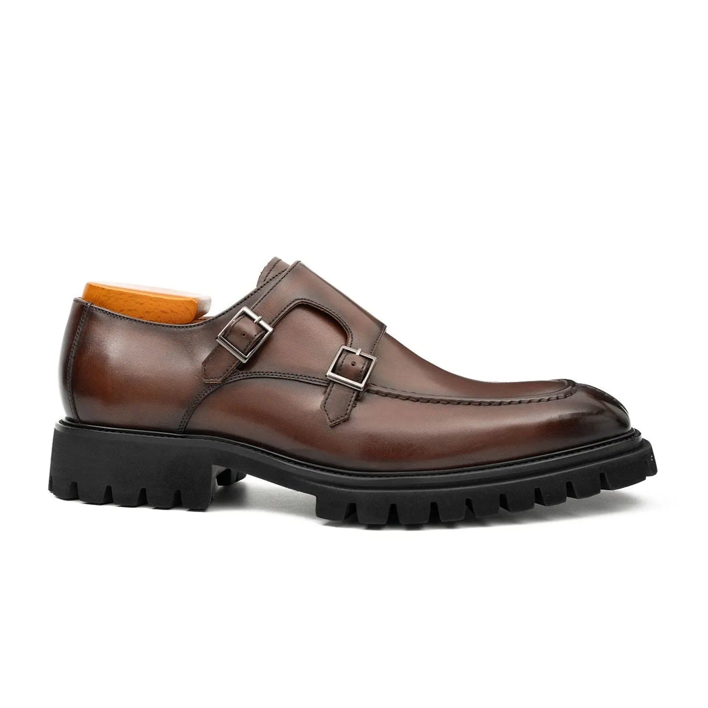 Brown Double Monk Strap