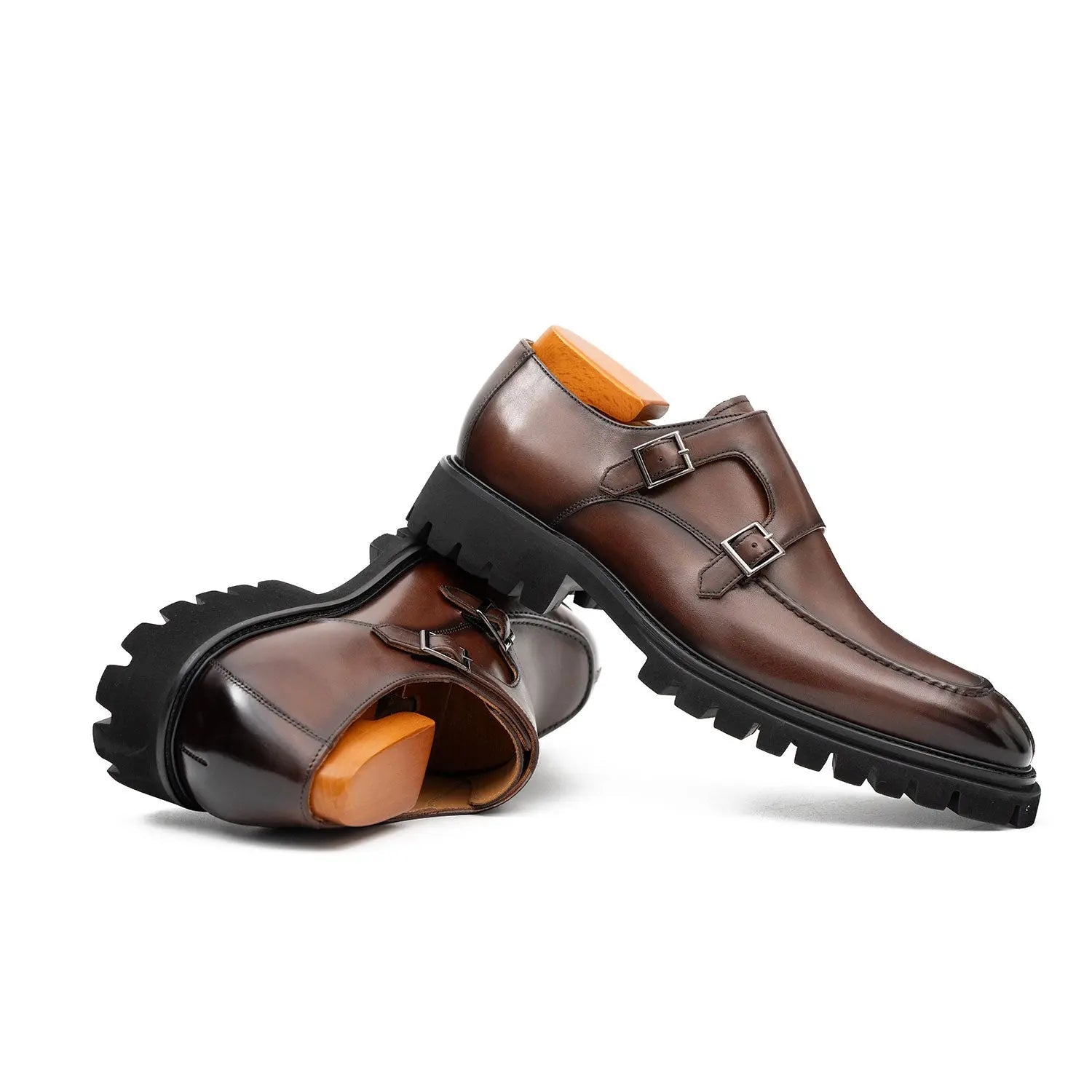Brown Double Monk Strap