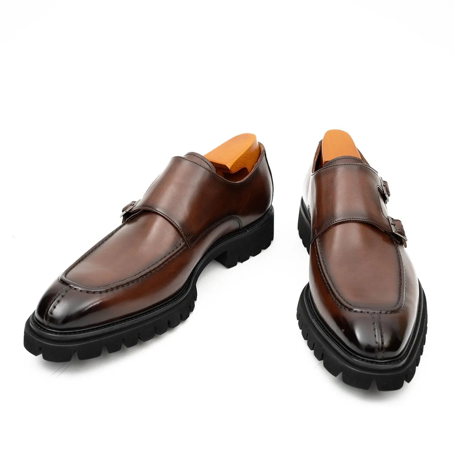 Brown Double Monk Strap