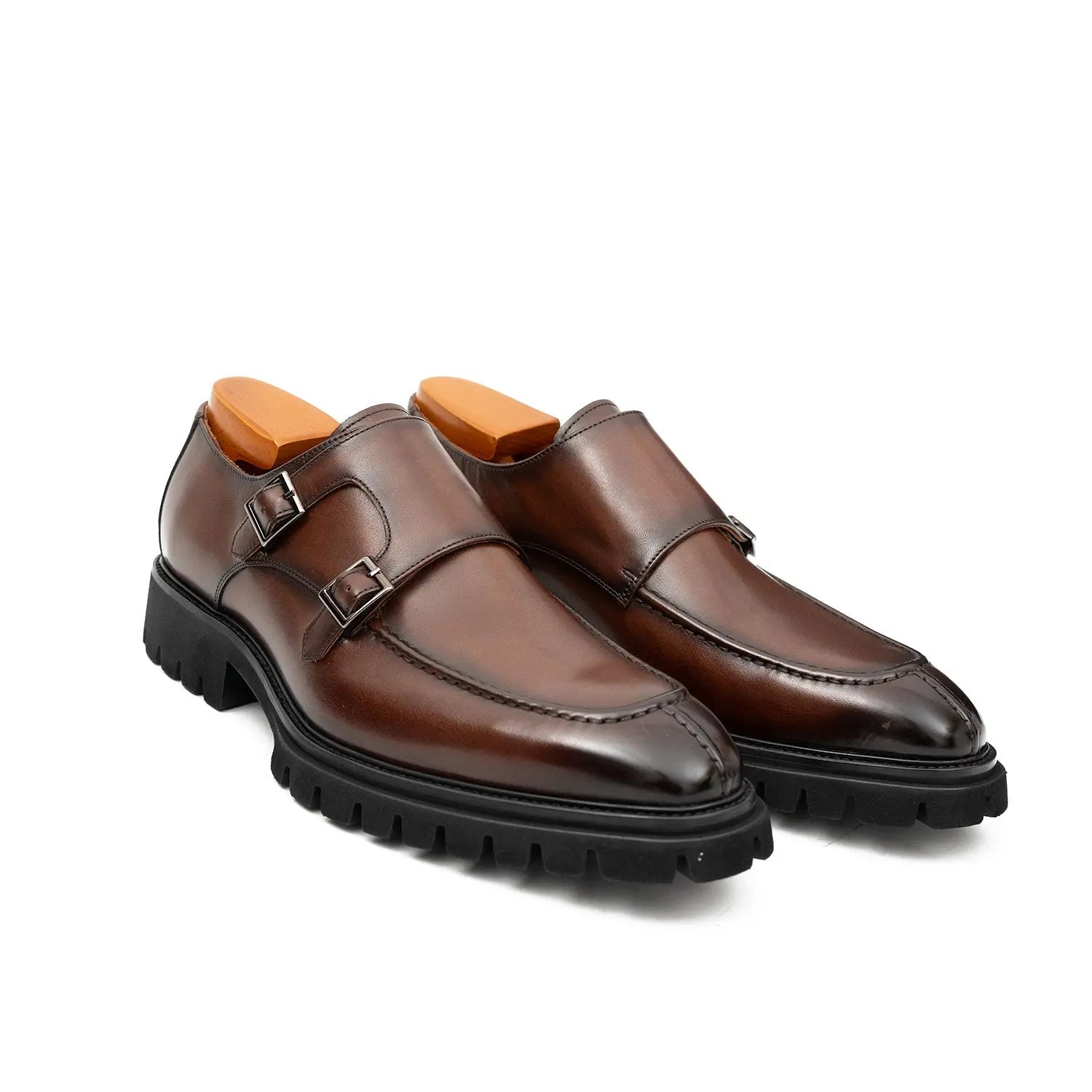 Brown Double Monk Strap