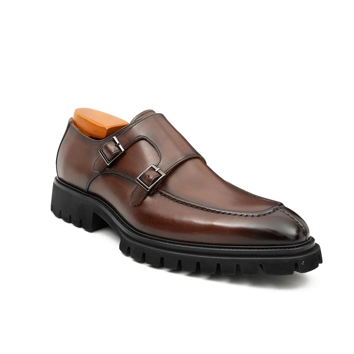 Brown Double Monk Strap