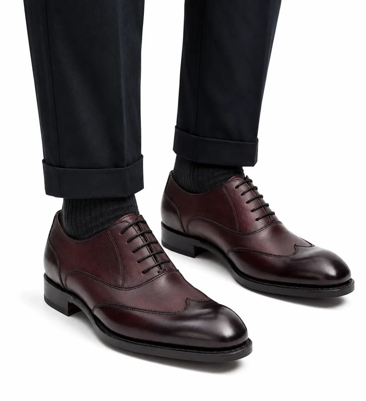 Burgundy Calfskin Oxford