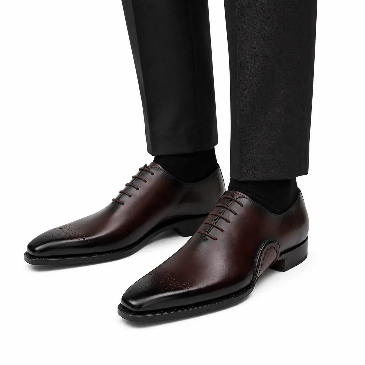 Burgundy Medallion Oxford