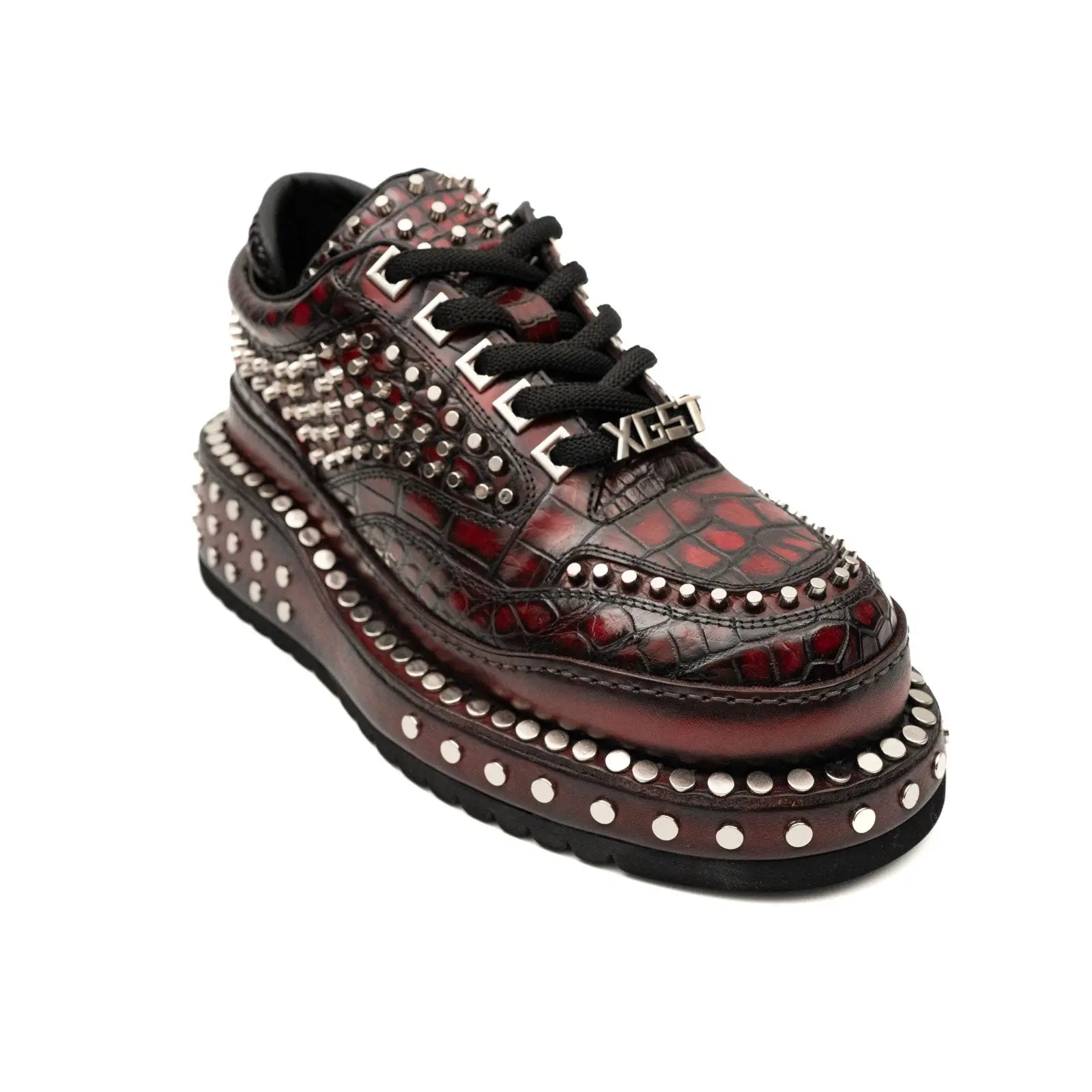Studded Crocodile Luxury Sneaker