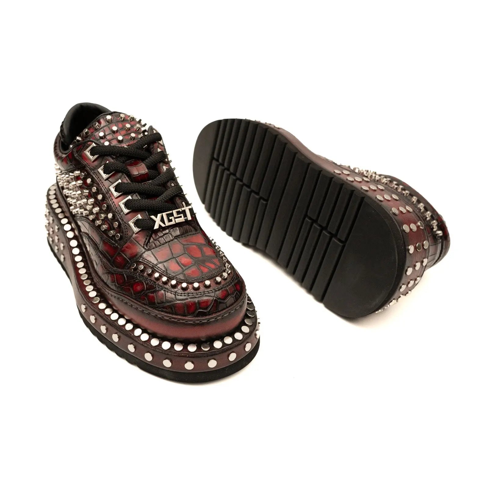 Studded Crocodile Luxury Sneaker