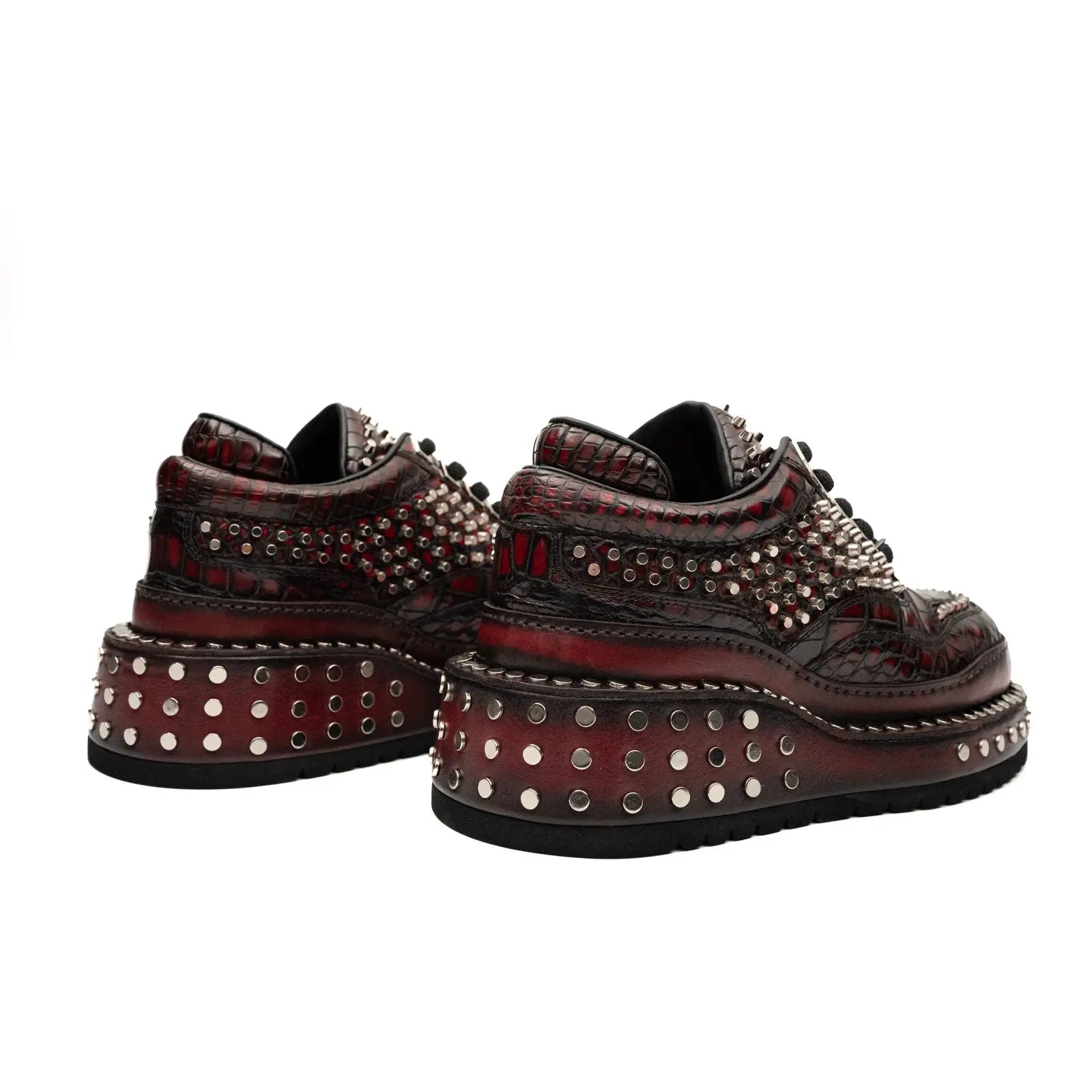 Studded Crocodile Luxury Sneaker