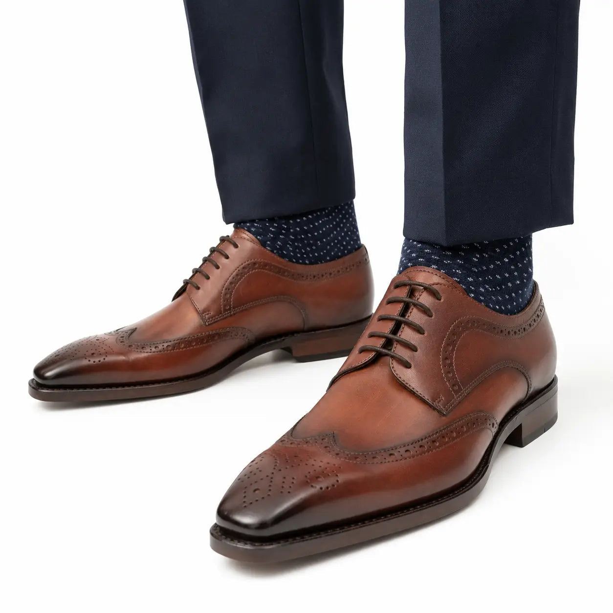 Burnished Calf Derby Shoes