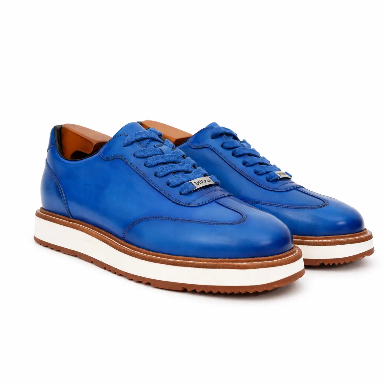 Burnished Cobalt Platform Derby Sneaker
