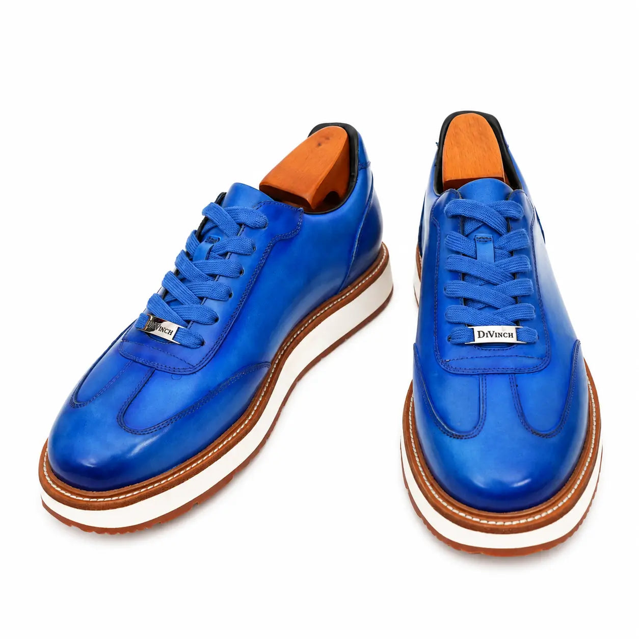 Burnished Cobalt Platform Derby Sneaker