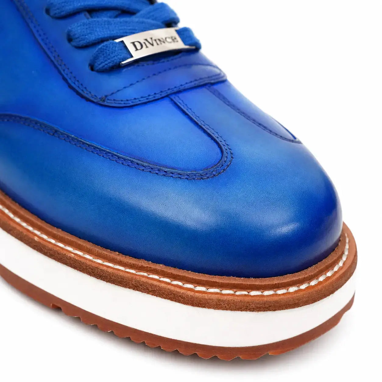 Burnished Cobalt Platform Derby Sneaker