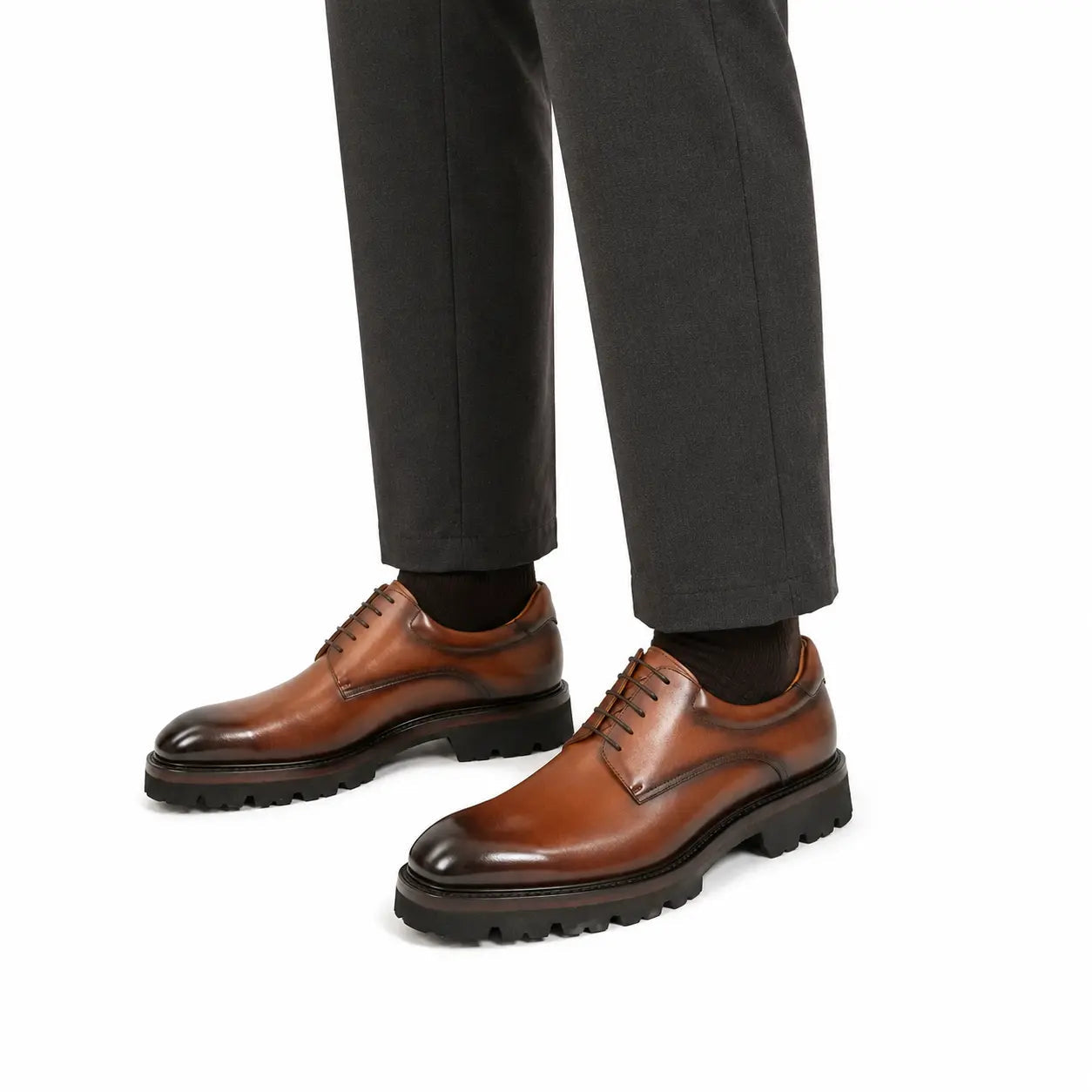 Burnished Lug Sole Derby