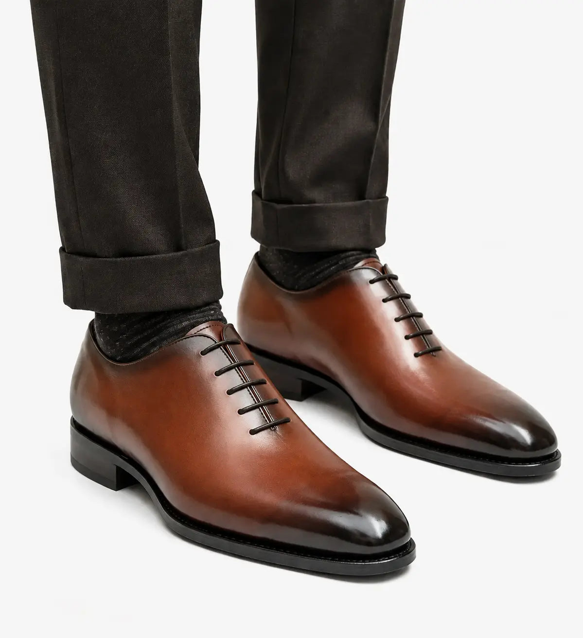 Burnished Wholecut Oxford Shoe