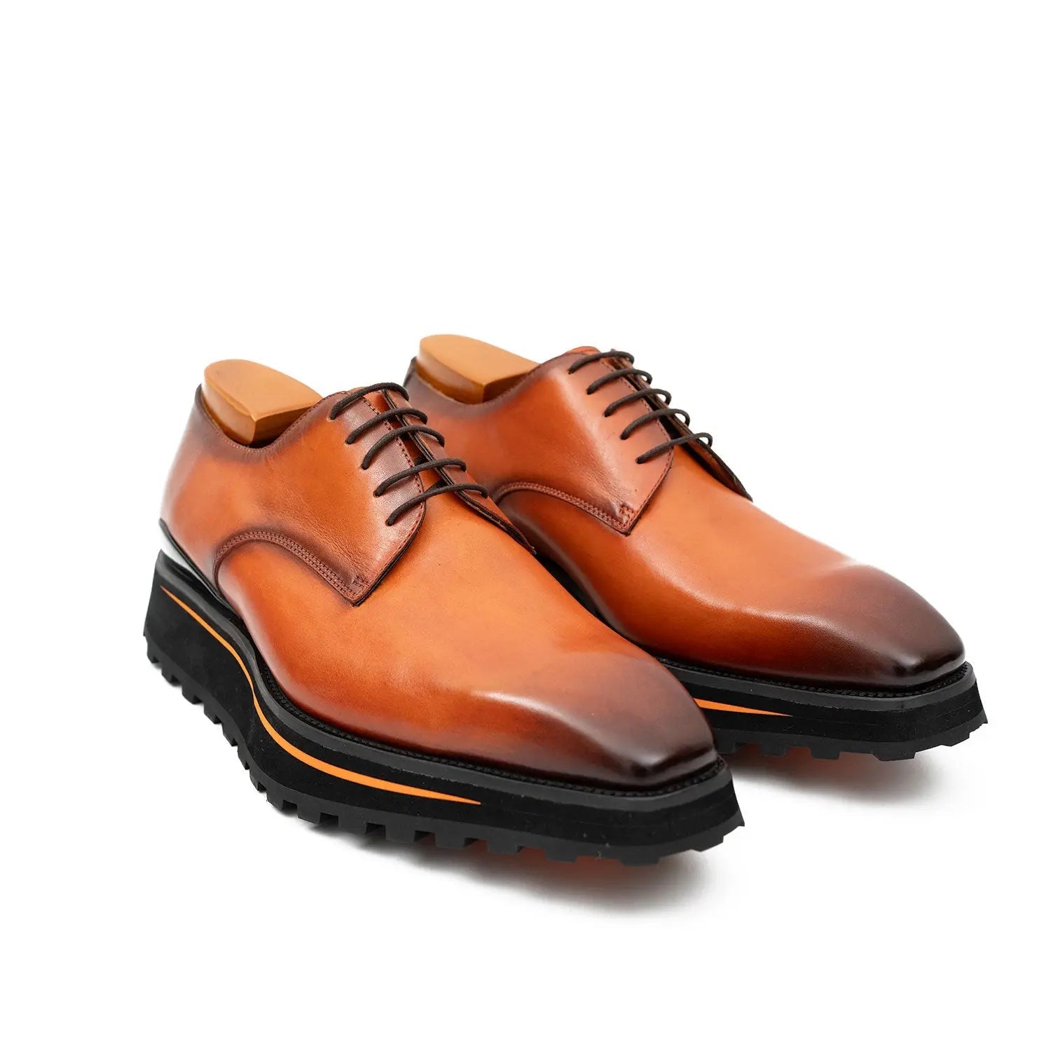 Walnut Lug Sole Derby