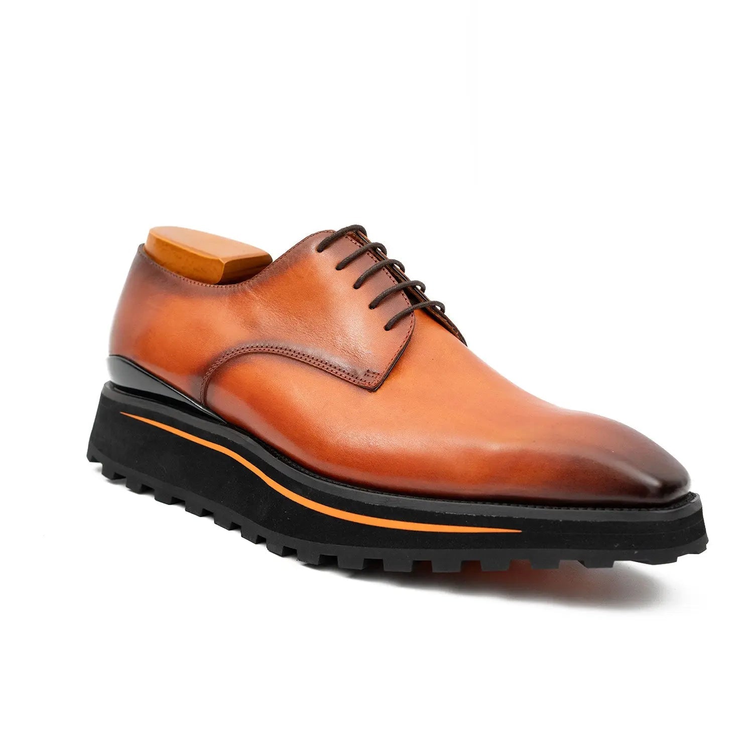 Walnut Lug Sole Derby