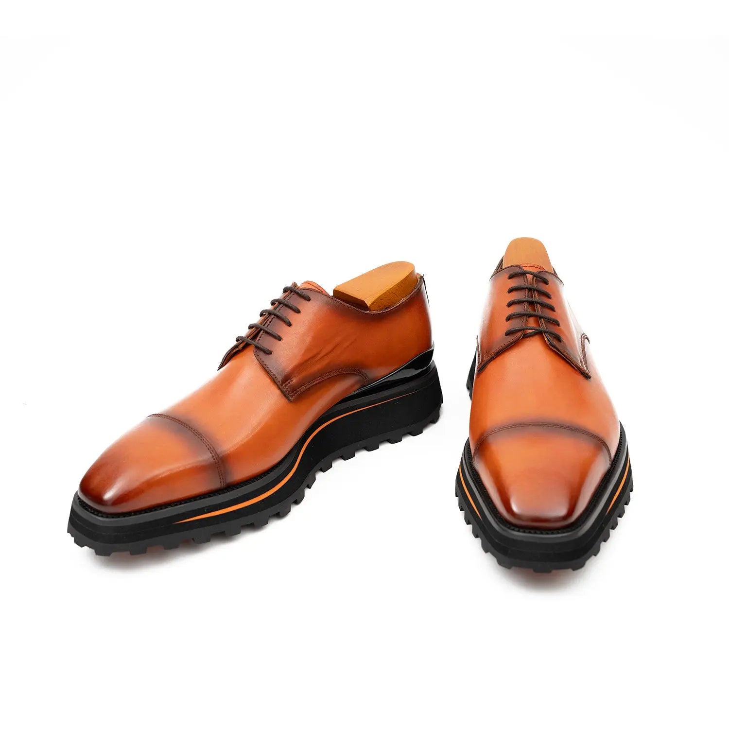Amber Lug Sole Cap-Toe Derby