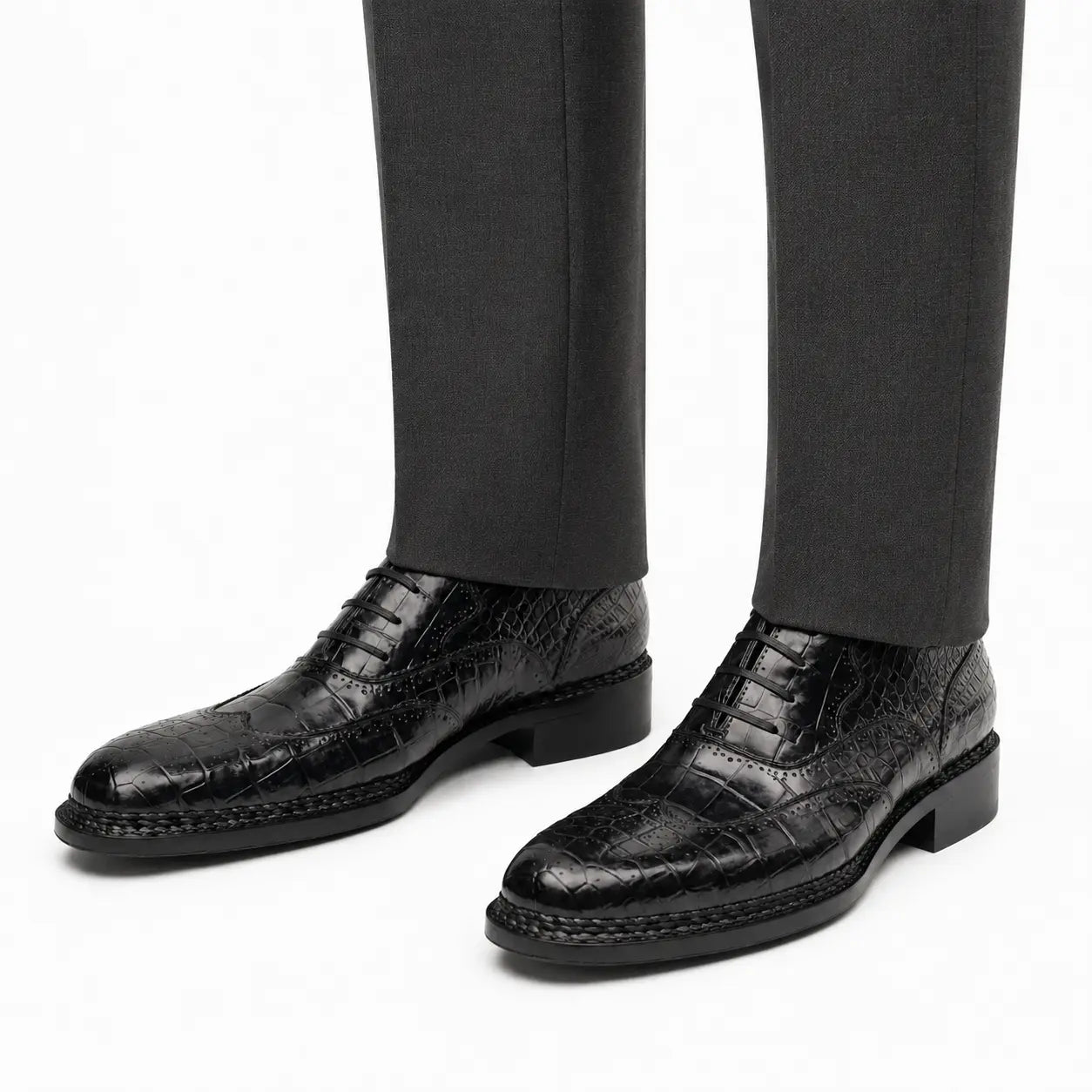 Charcoal Crocodile Norwegian Oxford