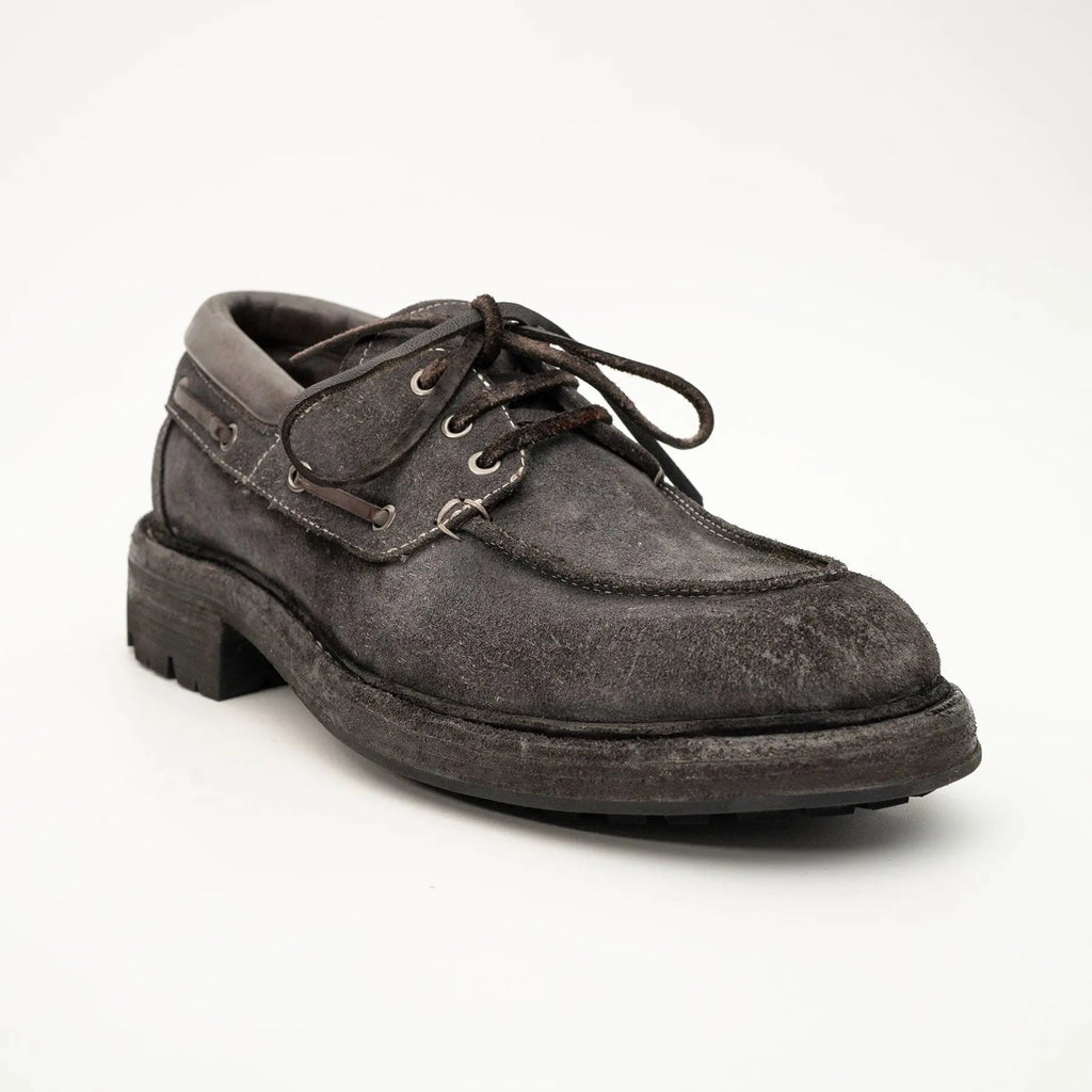 Charcoal Washed Horse Leather Casual Shoe